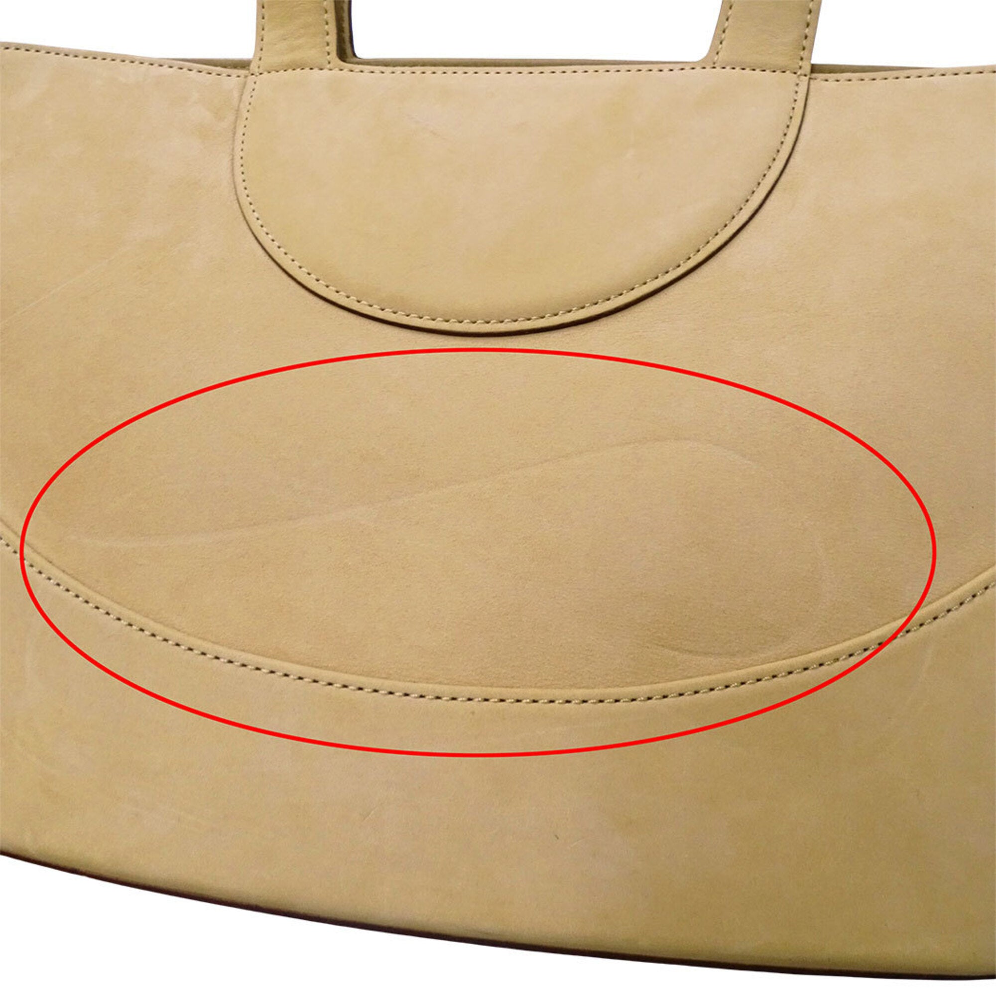 Bvlgari Beige Suede Handbag Shoulder Bag (Pre-Owned)