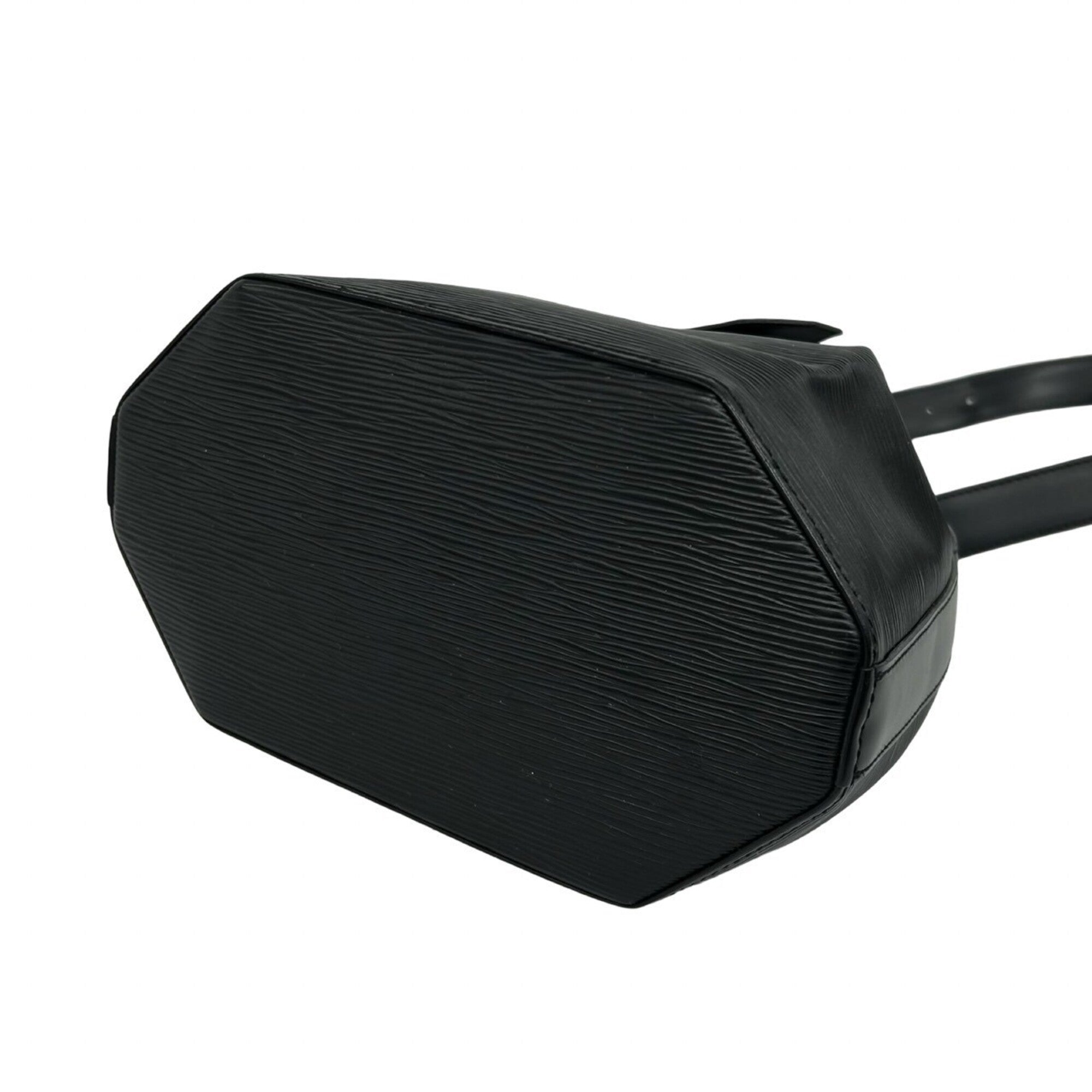 Louis Vuitton Black Leather Shoulder Bag (Pre-Owned)