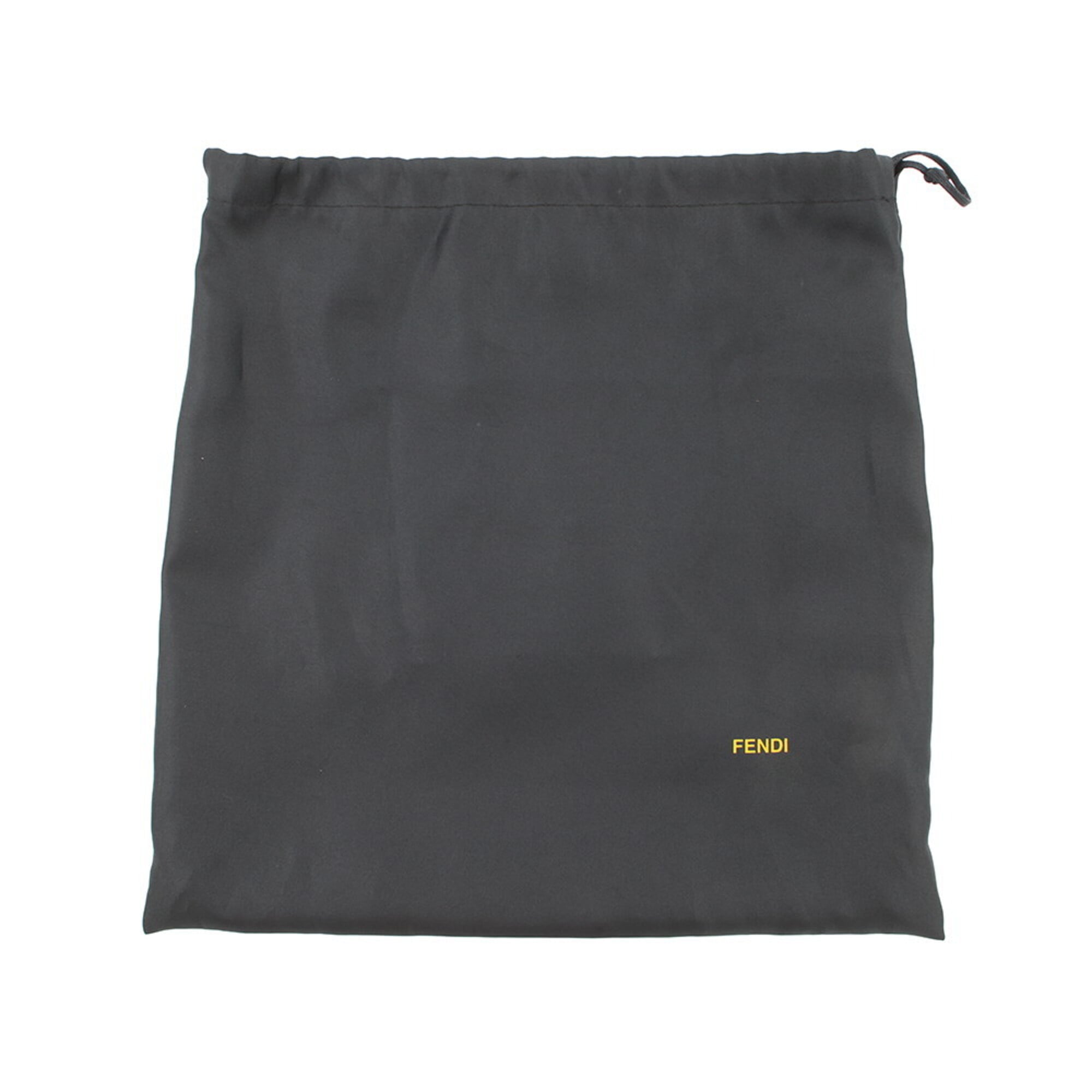 Fendi Black Zucchino Handbag Shoulder Bag (Pre-Owned)