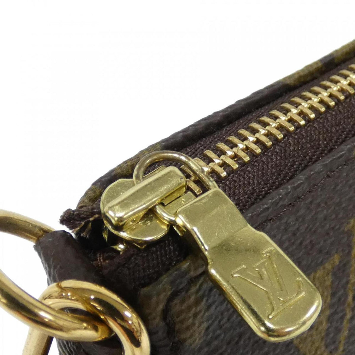 Louis Vuitton Marron Coated Canvas Pouch (Pre-Owned)