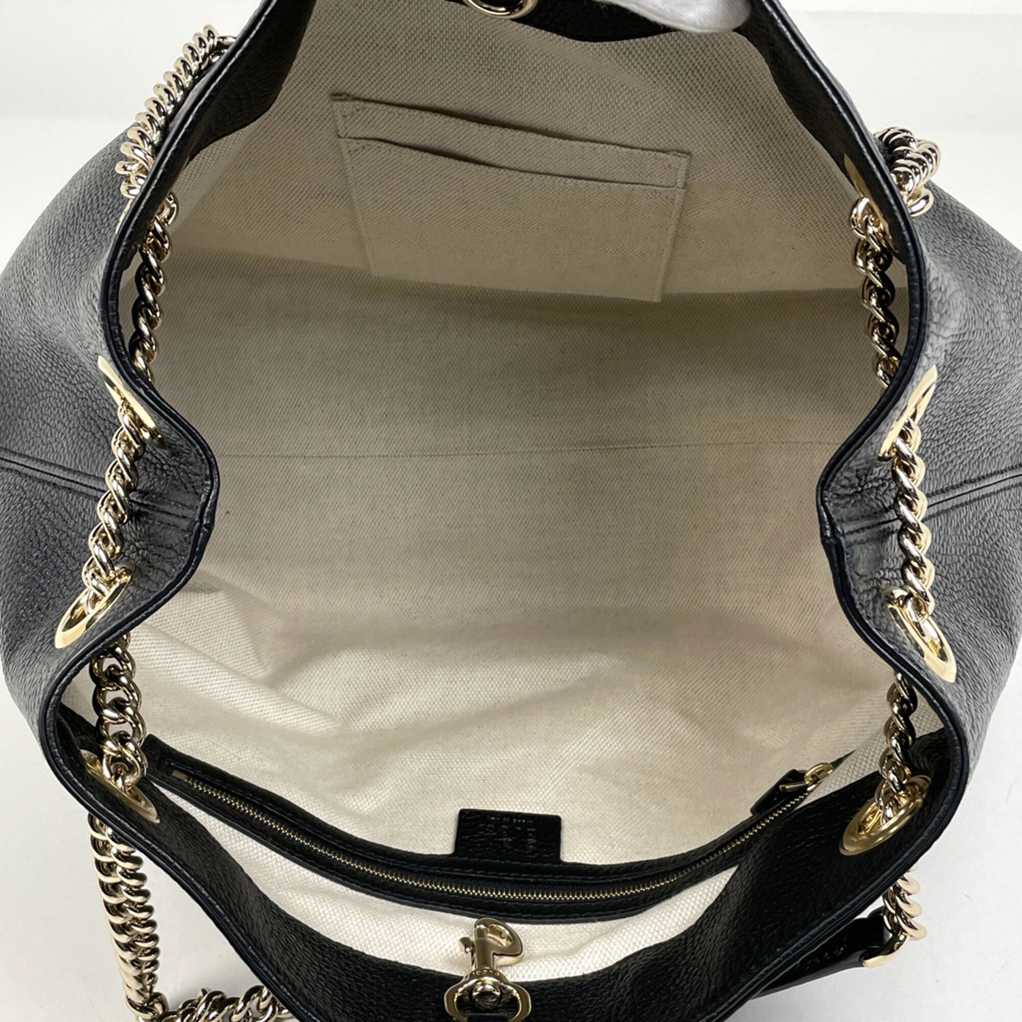 Gucci Black Leather Shoulder Bag (Pre-Owned)