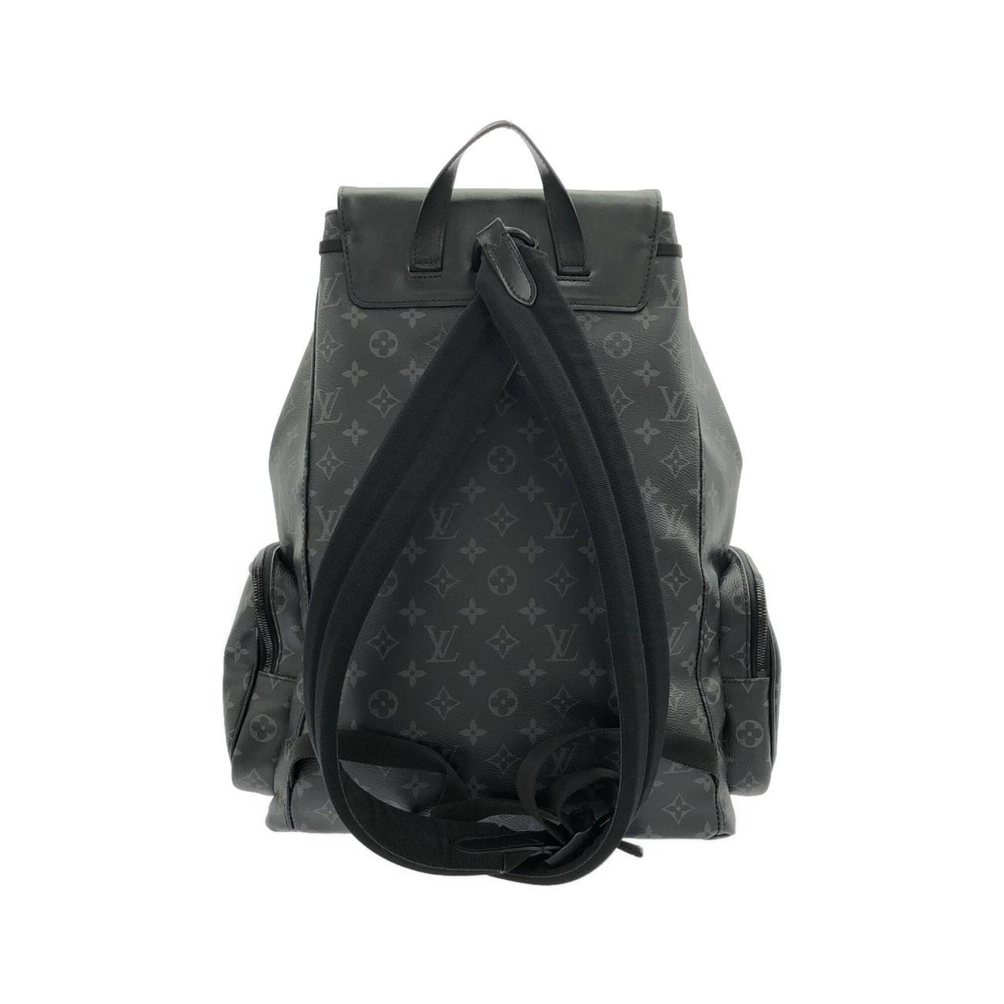 Louis Vuitton Monogram Eclipse Black Coated Canvas Backpack (Pre-Owned)