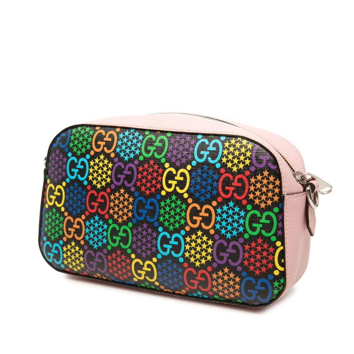 Gucci Multi-Color Pink Pvc Leather Shoulder Bag (Pre-Owned)