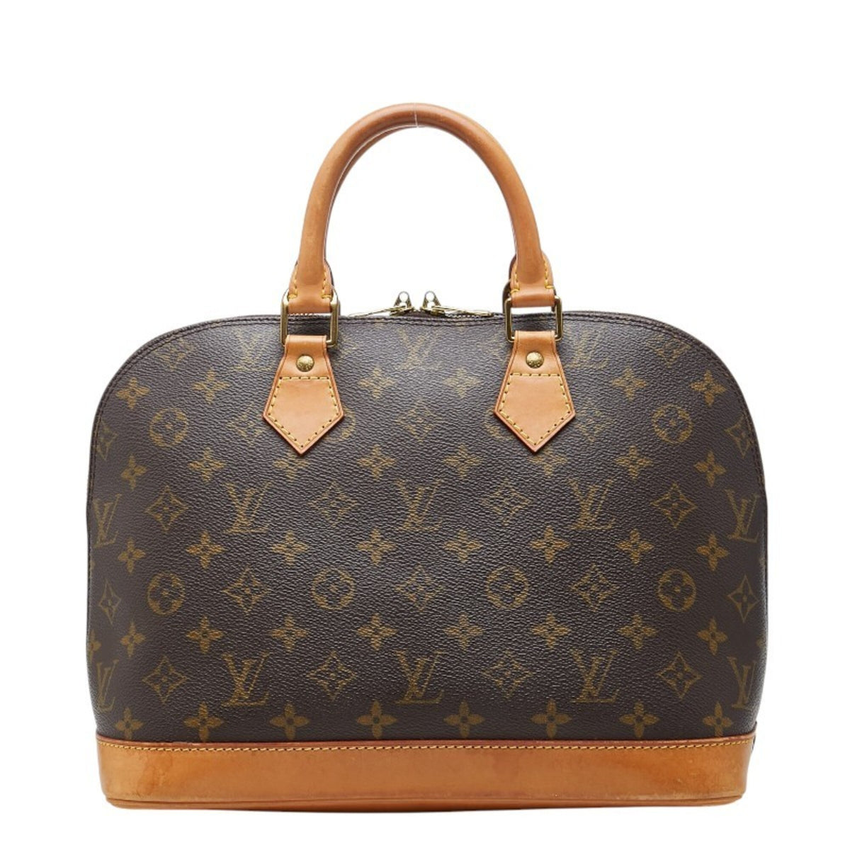 Louis Vuitton Brown Pvc Leather Handbag (Pre-Owned)