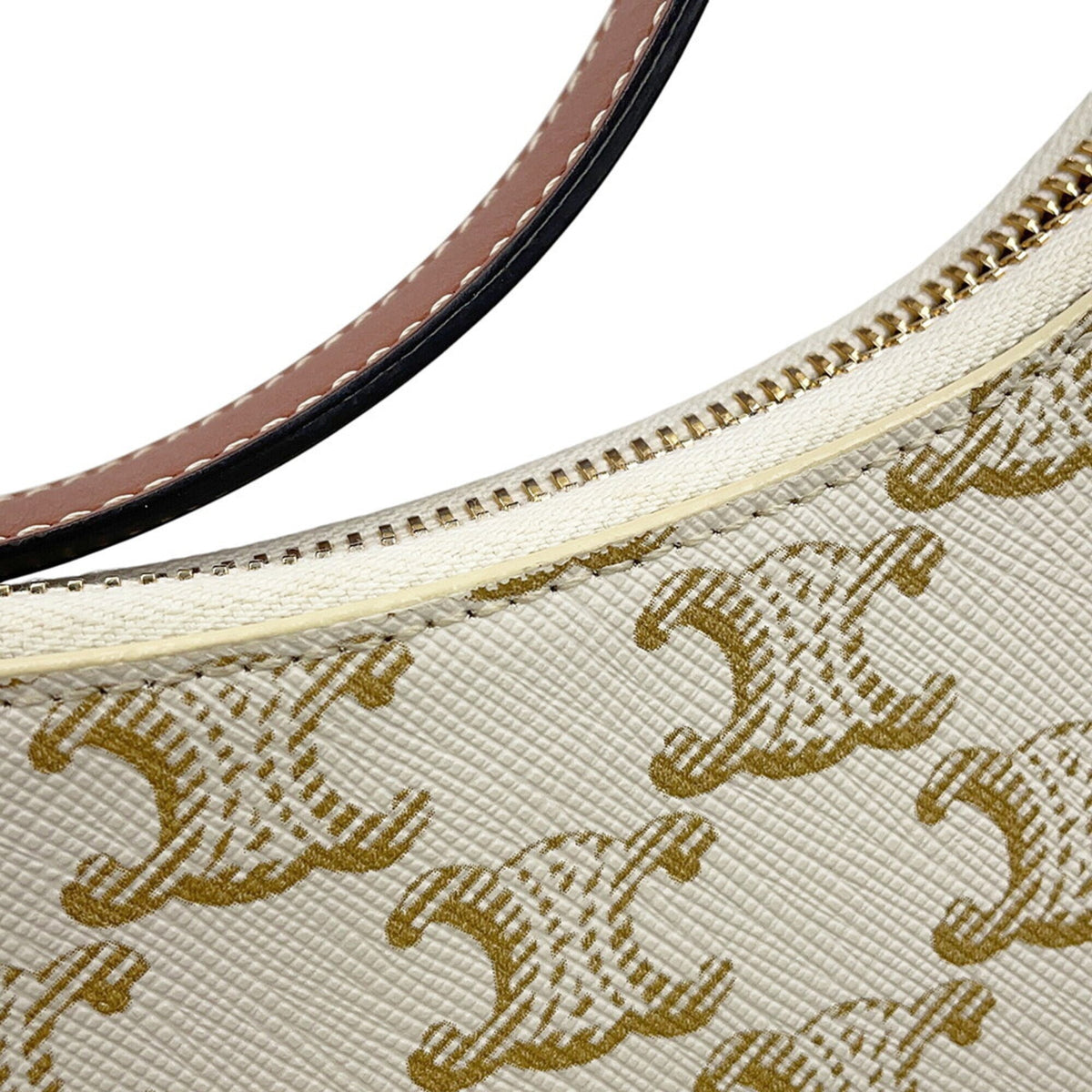 Celine White Leather Pvc Shoulder Bag (Pre-Owned)
