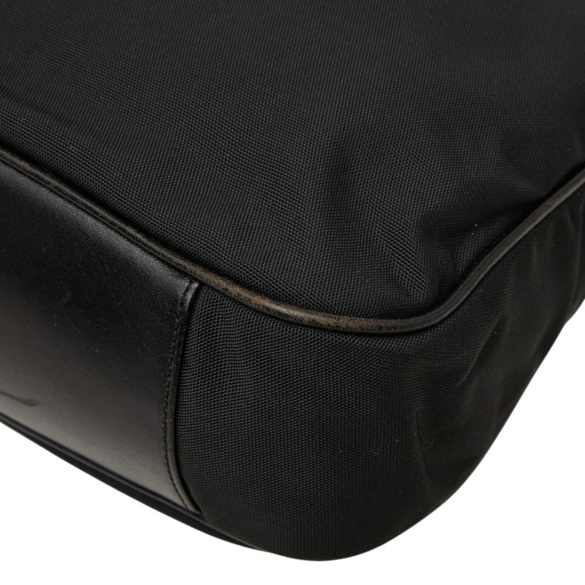 Gucci Bamboo Black Nylon Handbag (Pre-Owned)