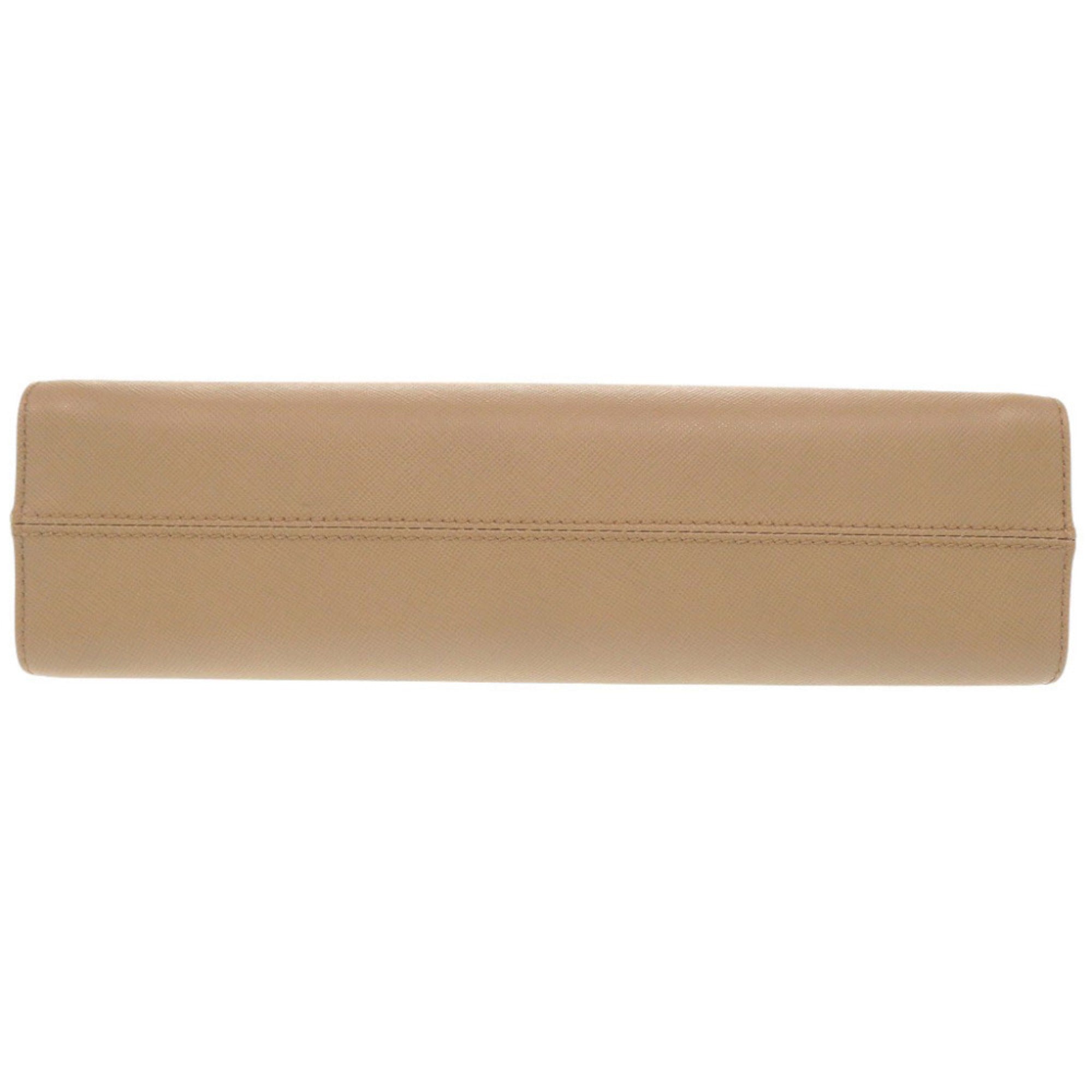 Salvatore Ferragamo Beige Leather Shoulder Bag (Pre-Owned)