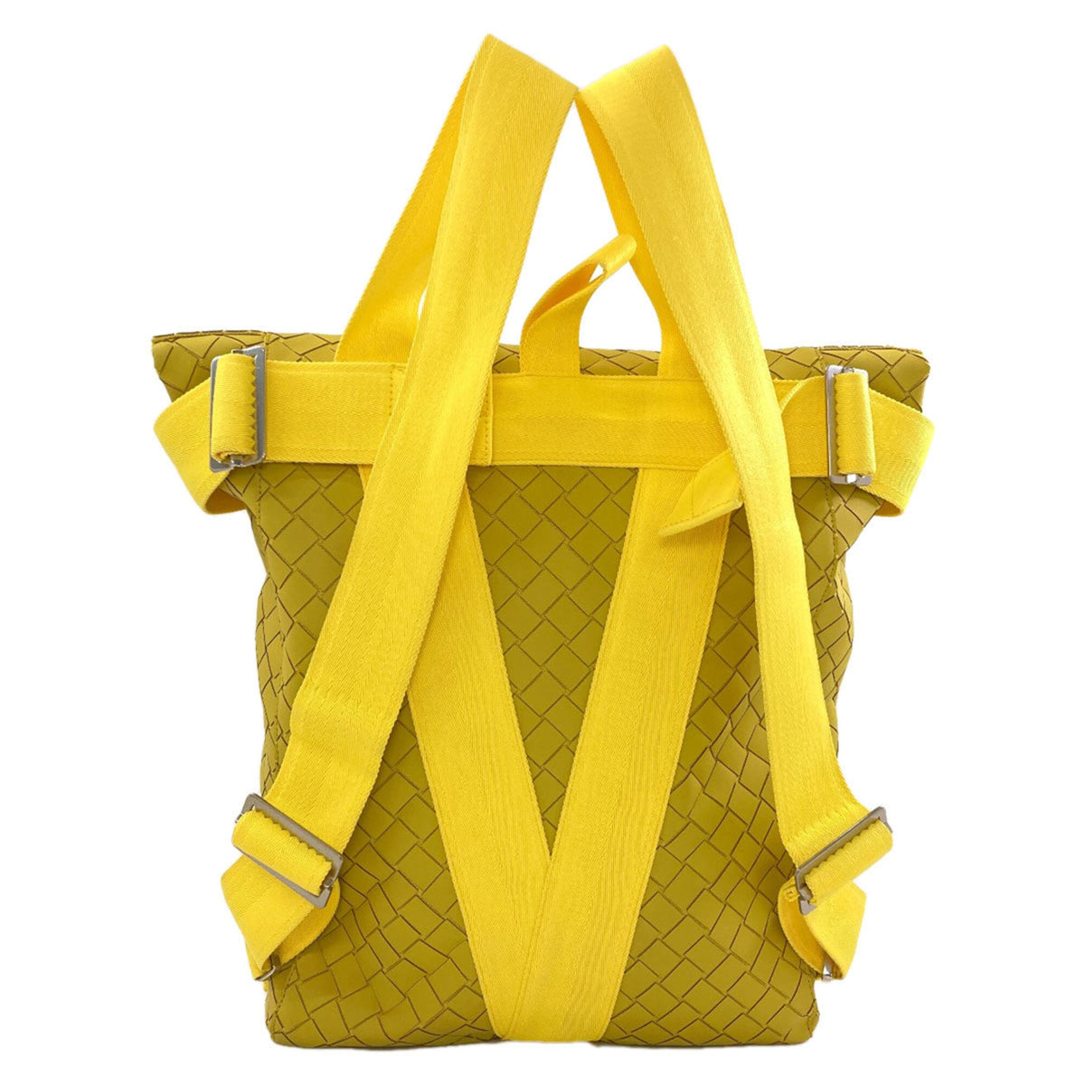 Bottega Veneta Yellow Rubber Backpack (Pre-Owned)