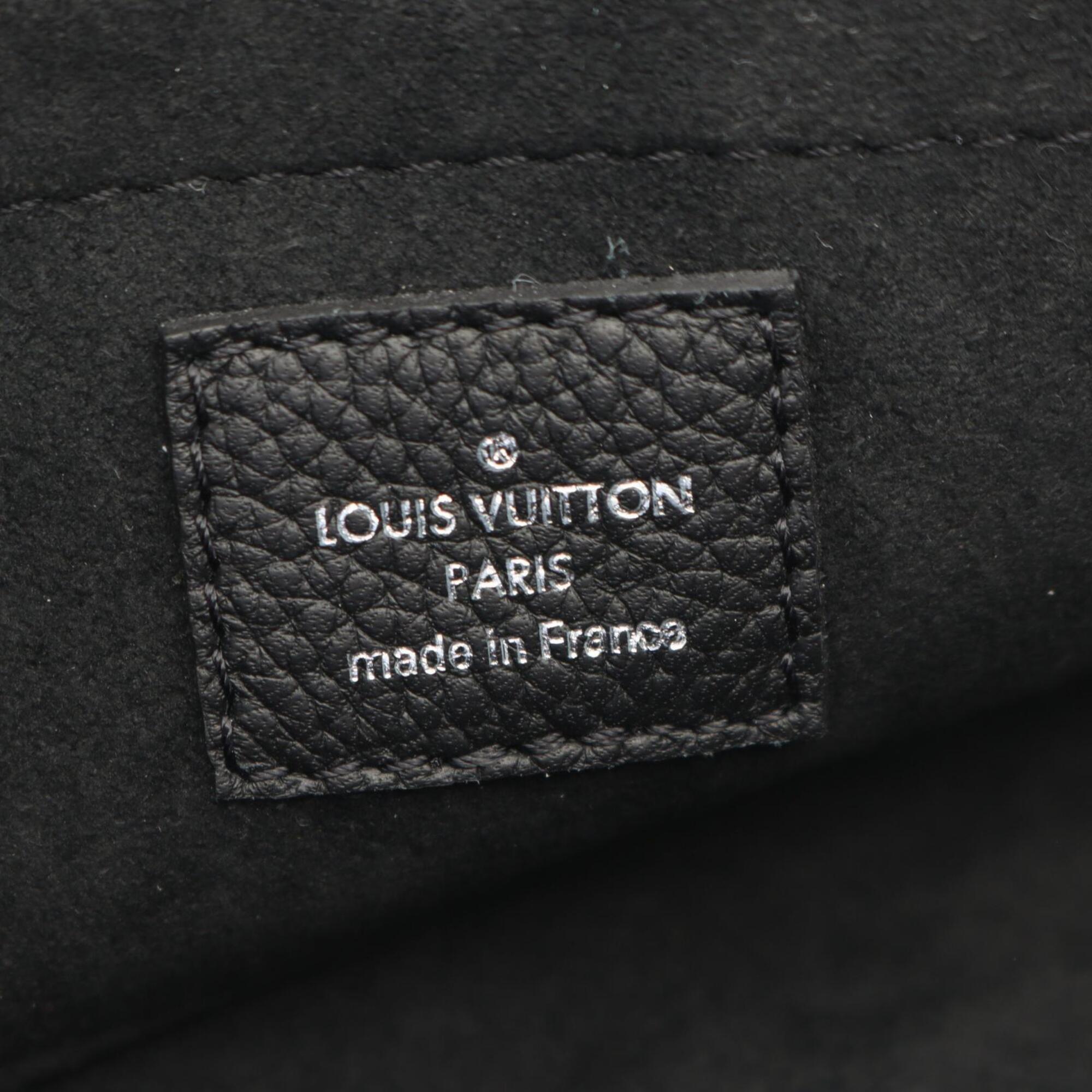 Louis Vuitton Black Noir Mahina Leather Handbag Shoulder Bag (Pre-Owned)