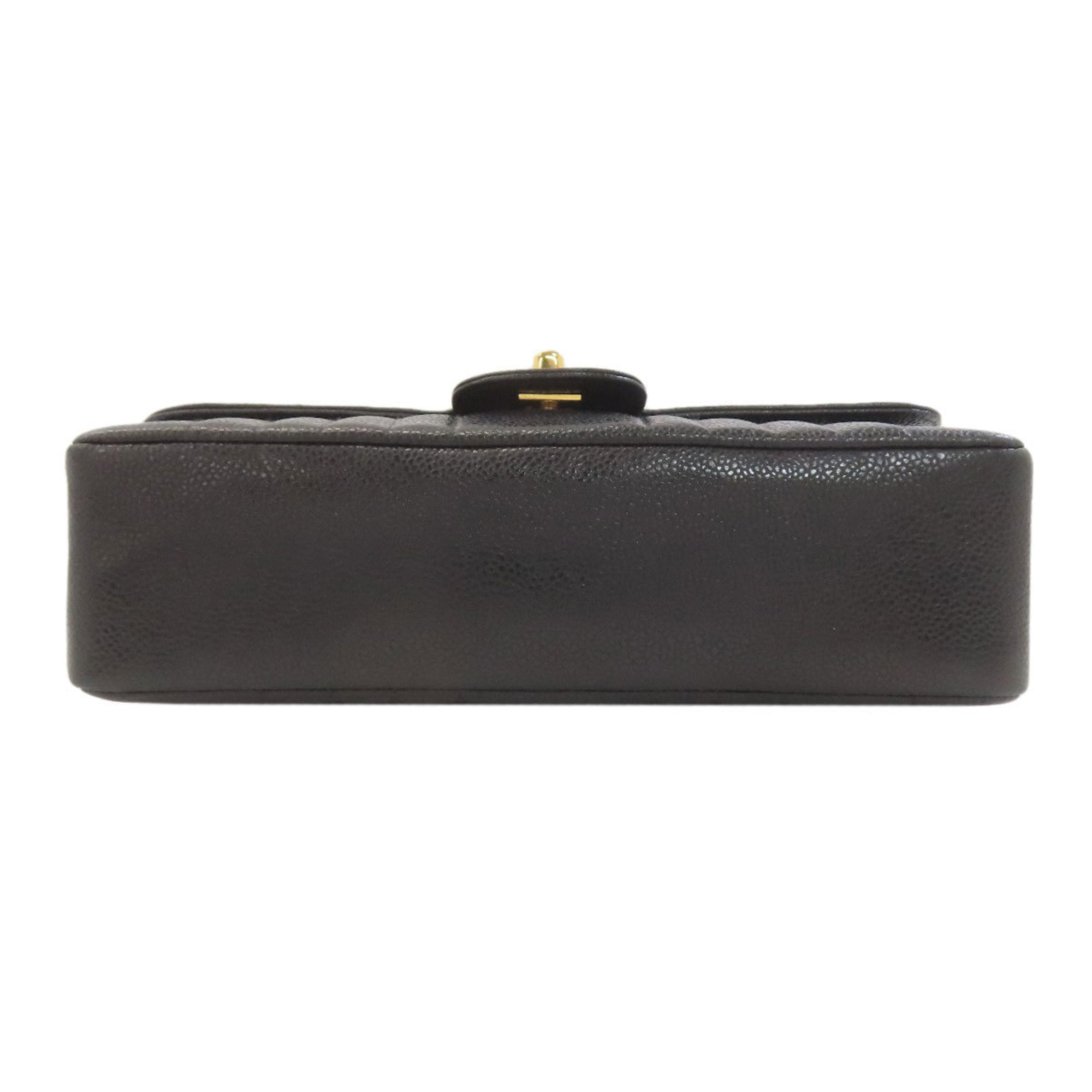 Chanel Black Leather Shoulder Bag (Pre-Owned)