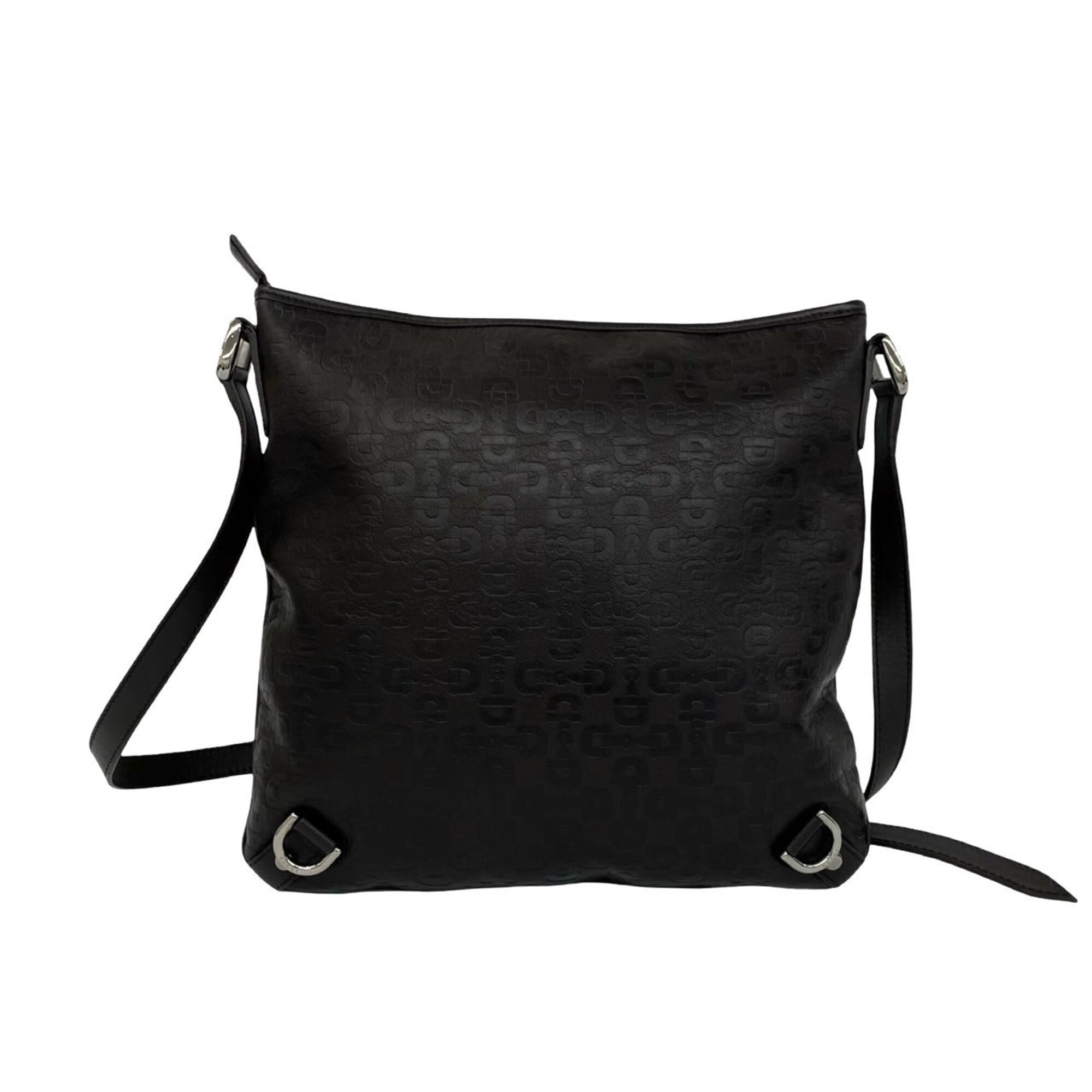 Gucci Brown Leather Crossbody Bag Pochette Shoulder Bag (Pre-Owned)