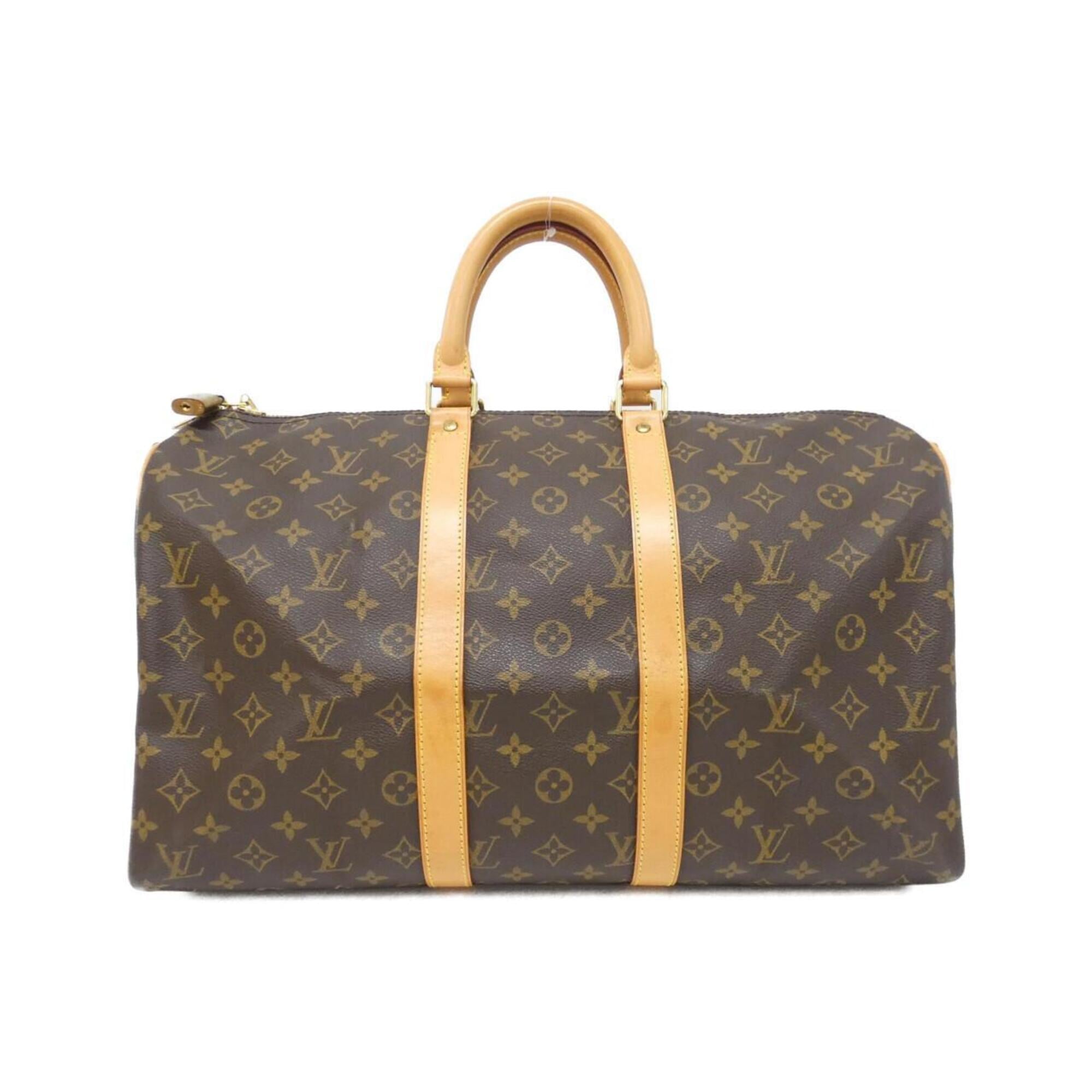 Louis Vuitton Marron Coated Canvas Boston Bag (Pre-Owned)