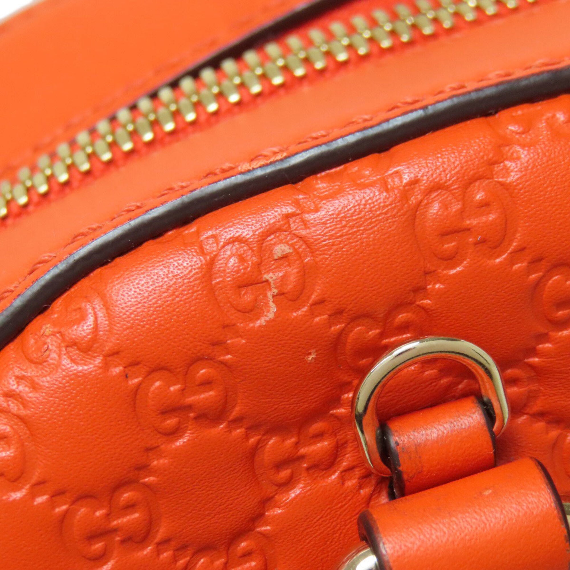 Gucci Orange Leather Handbag (Pre-Owned)