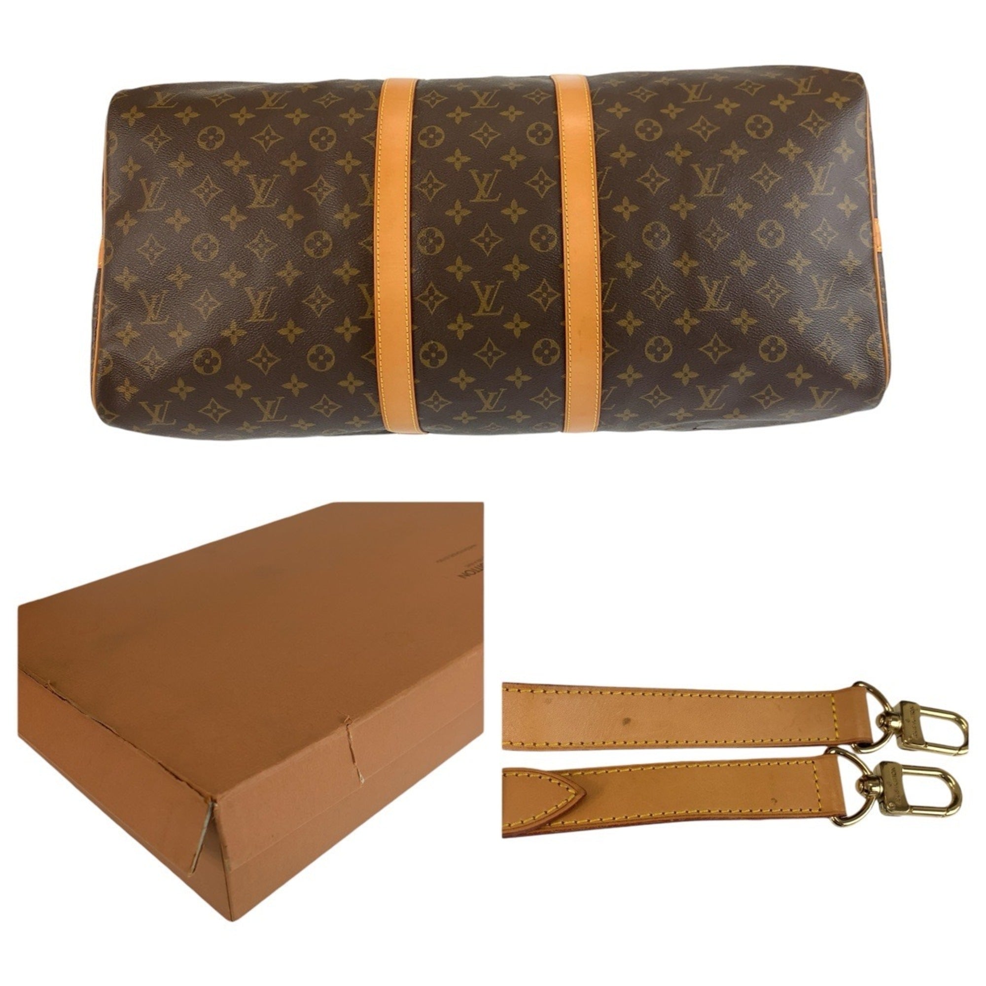 Louis Vuitton Brown Monogram Monogram Boston Bag Shoulder Bag (Pre-Owned)