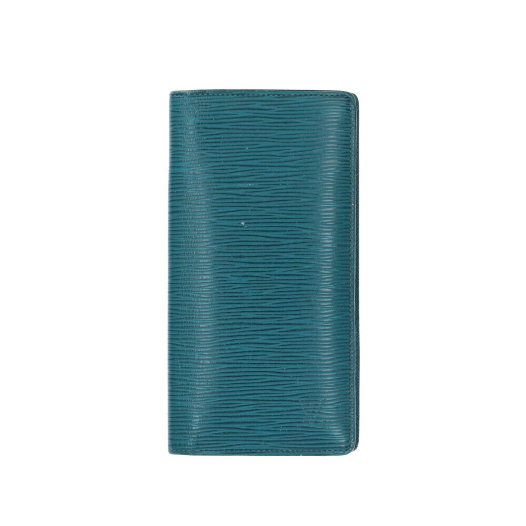 Louis Vuitton Blue Epi Leather Long Wallet (Bi-Fold) (Pre-Owned)