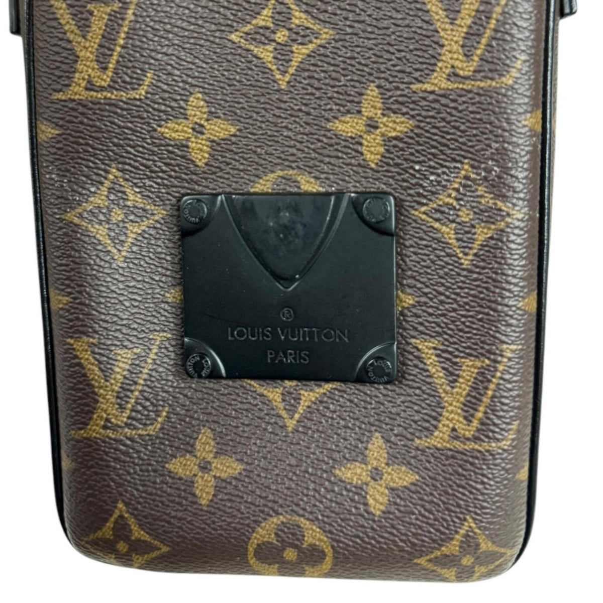 Louis Vuitton Monogram Macassar Black Brown Shoulder Bag (Pre-Owned)