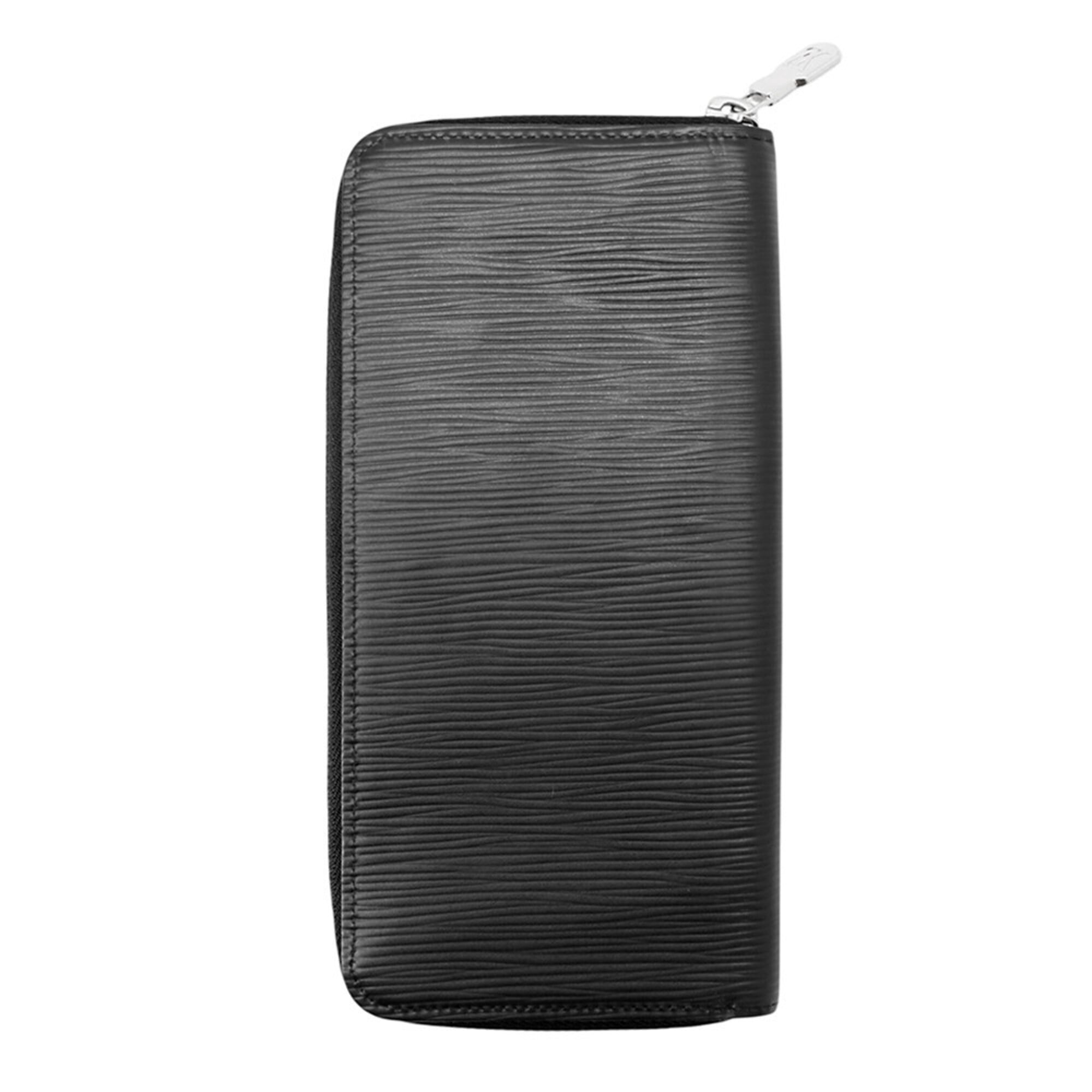 Louis Vuitton Epi Black Noir Epi Leather Long Wallet (Bi-Fold) (Pre-Owned)