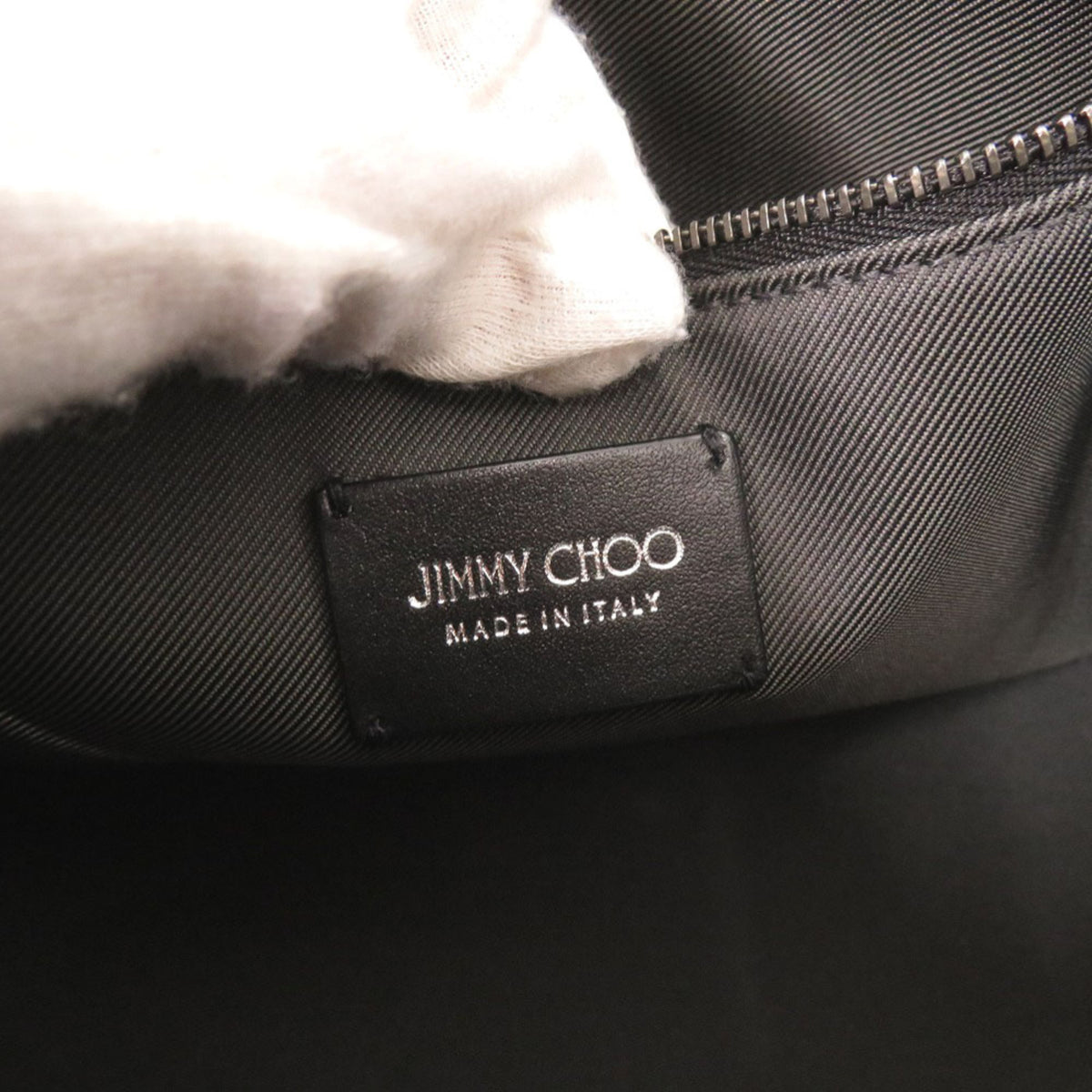 Jimmy Choo Black Patent Leather Handbag Shoulder Bag (Pre-Owned)