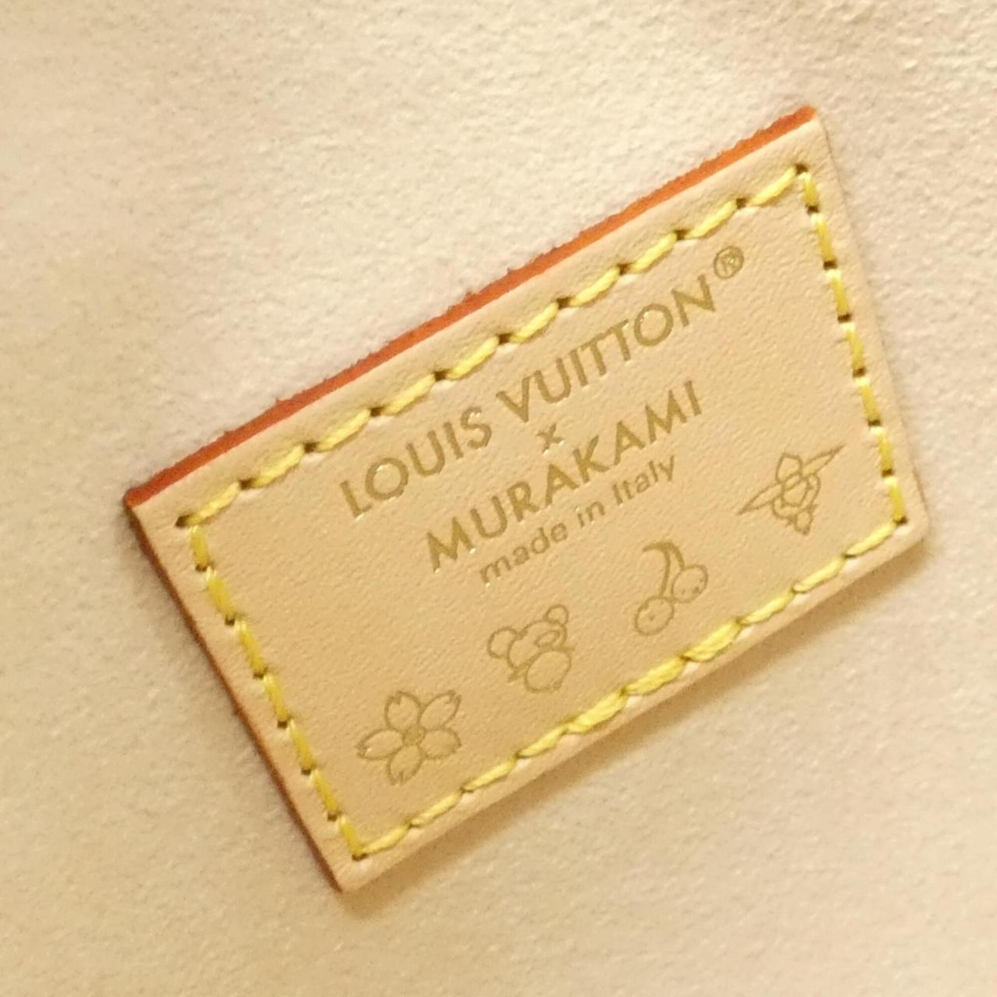 Louis Vuitton White Coated Canvas Handbag (Pre-Owned)