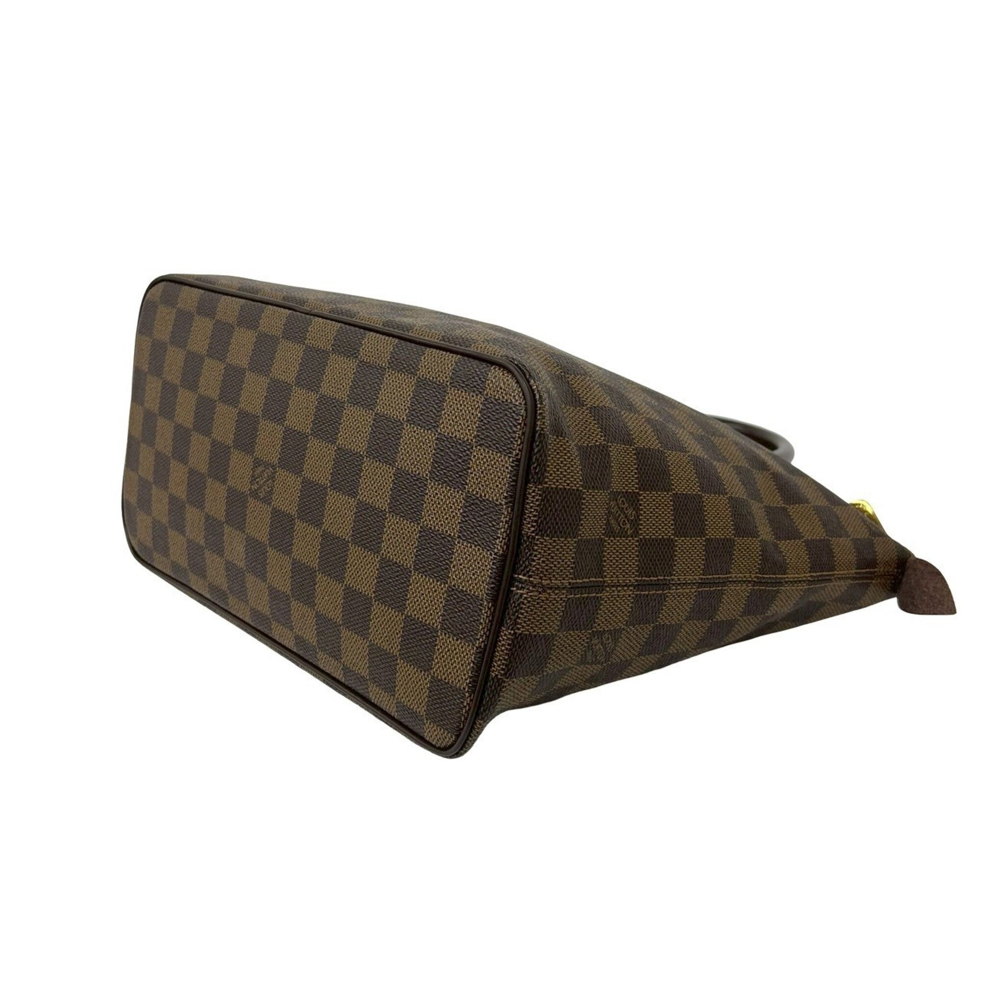 Louis Vuitton Brown Leather Pvc Handbag Tote Bag (Pre-Owned)