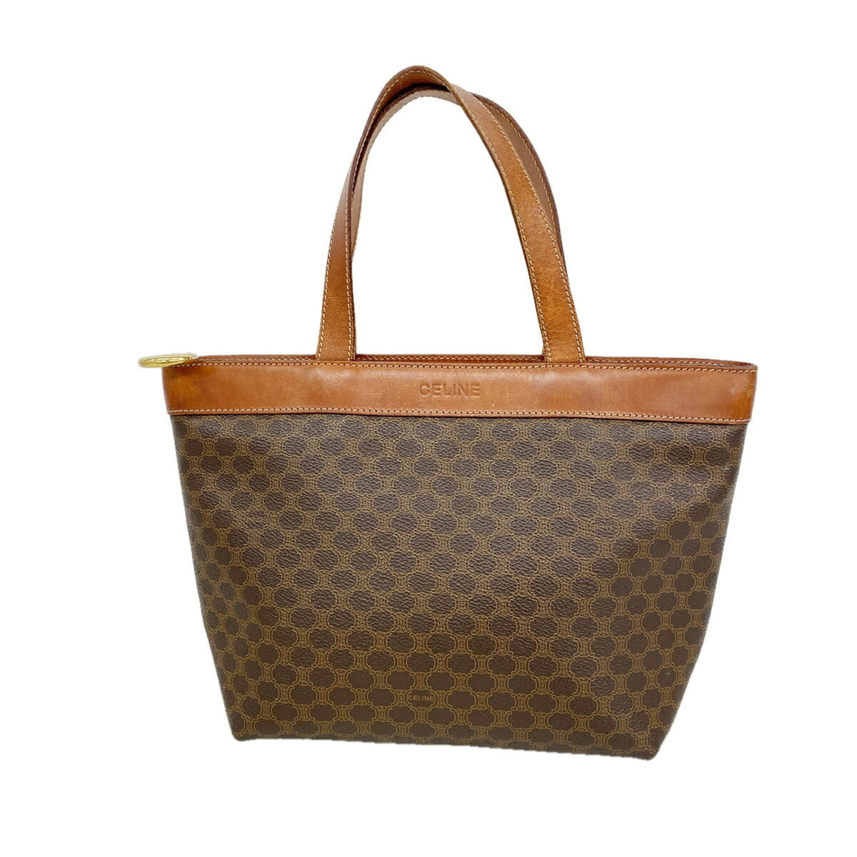 Celine Brown Pvc Handbag (Pre-Owned)