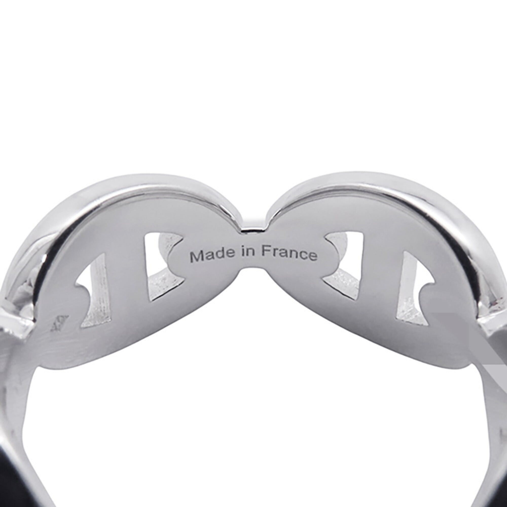 Hermes Silver 925 Band Ring (Pre-Owned)