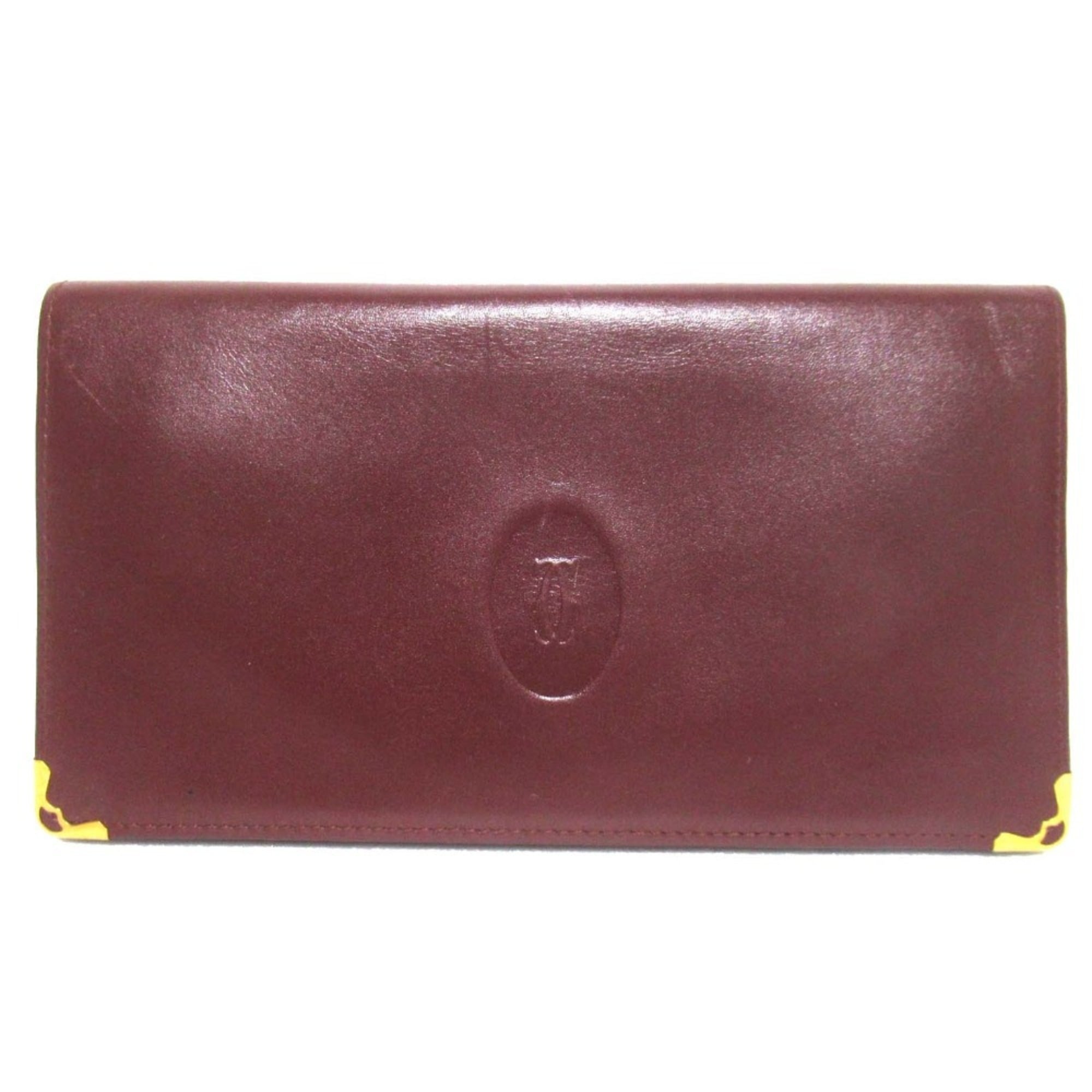 Cartier Bordeaux Long Wallet (Bi-Fold) (Pre-Owned)