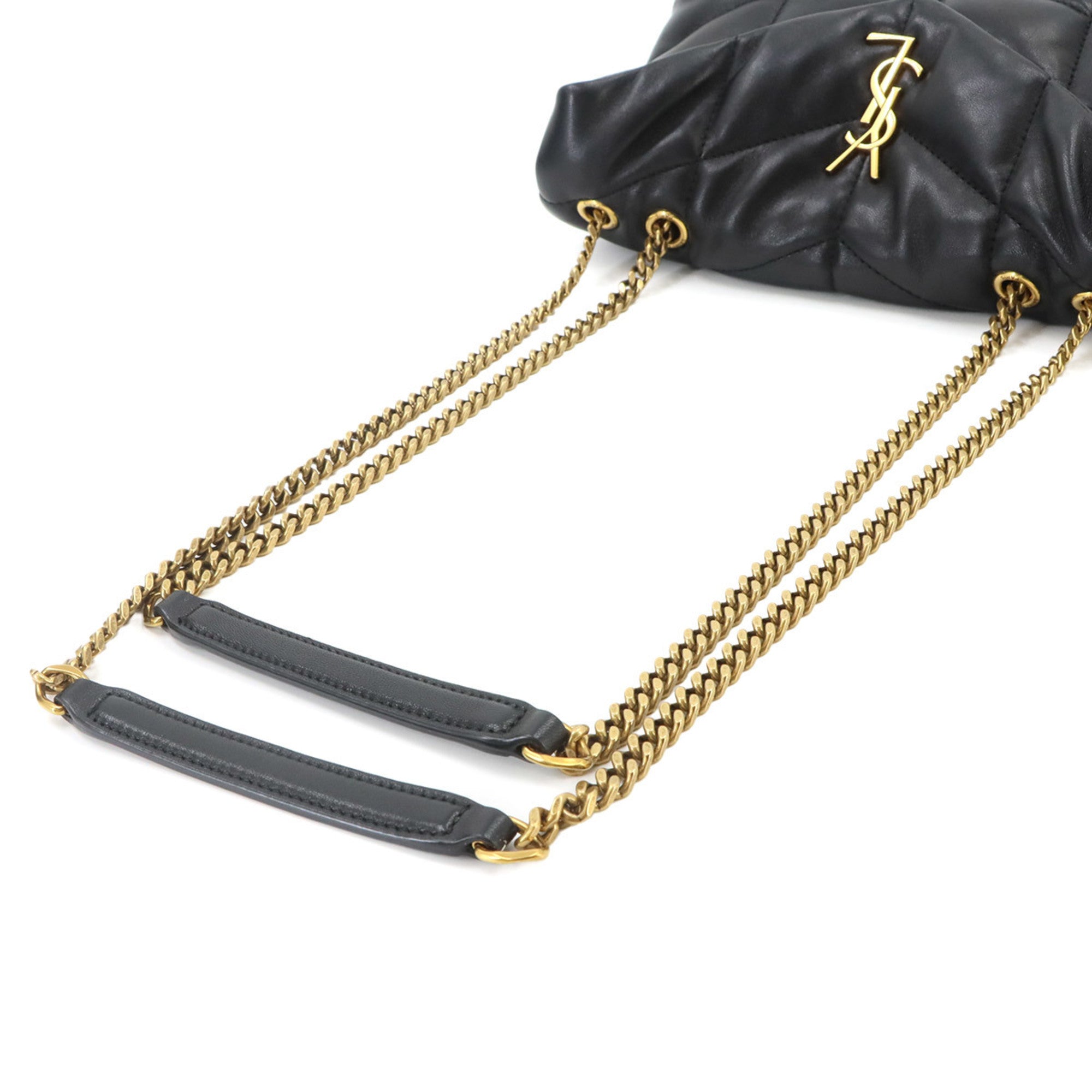Saint Laurent Black Leather Handbag Shoulder Bag (Pre-Owned)