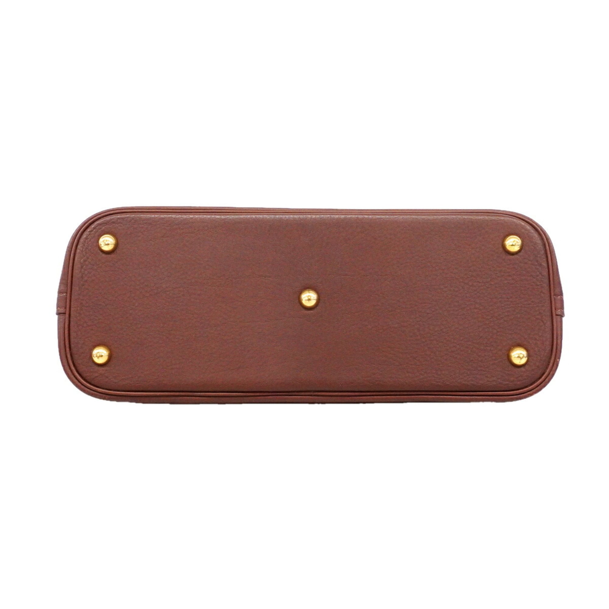 Hermes Noisette Fjord Leather Handbag (Pre-Owned)