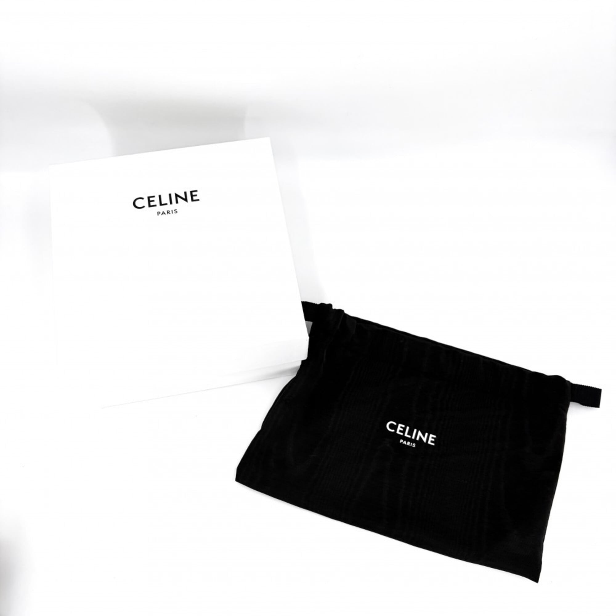 Celine Black Leather Pochette Shoulder Bag (Pre-Owned)