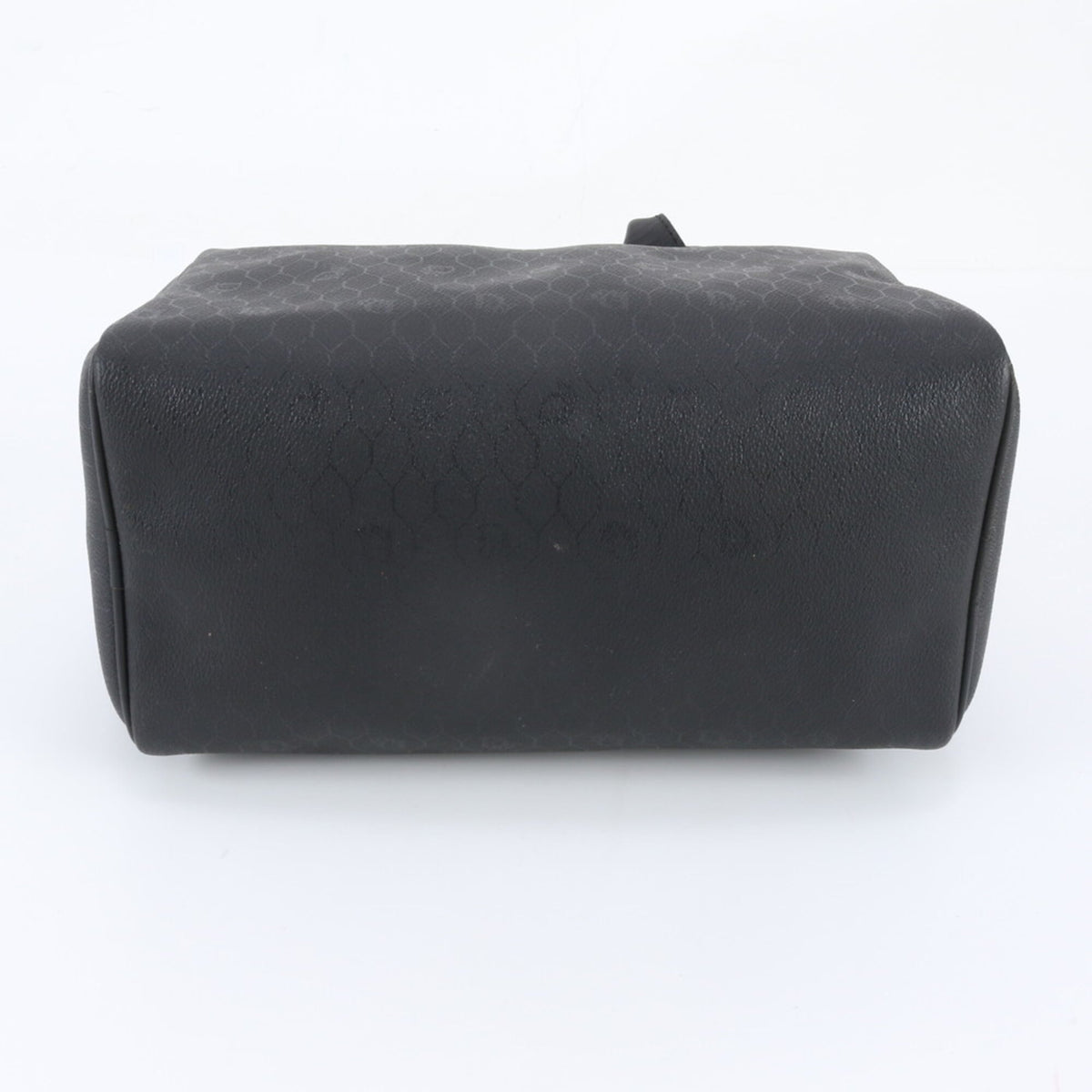 Christian Dior Black Leather Coated Canvas Boston Bag Handbag Tote Bag (Pre-Owned)