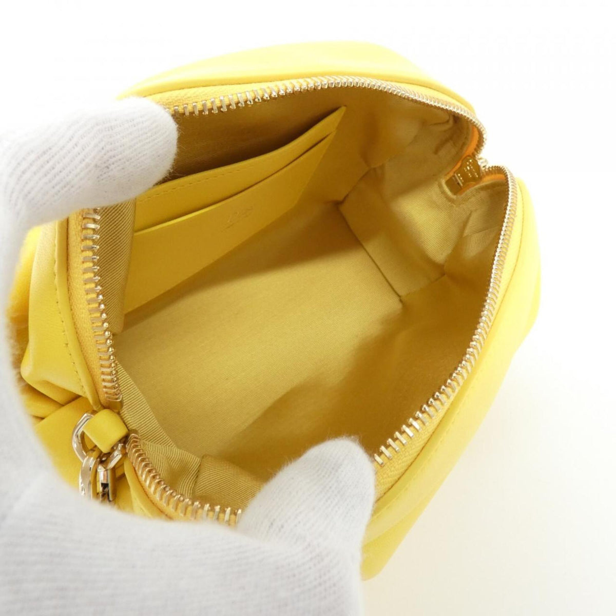 Christian Dior Yellow Leather Handbag Shoulder Bag (Pre-Owned)