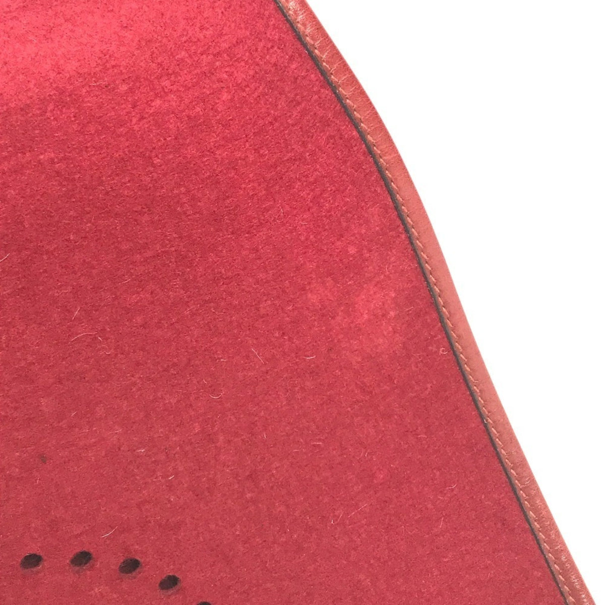 Hermes Red Color Felt Leather Shoulder Bag (Pre-Owned)