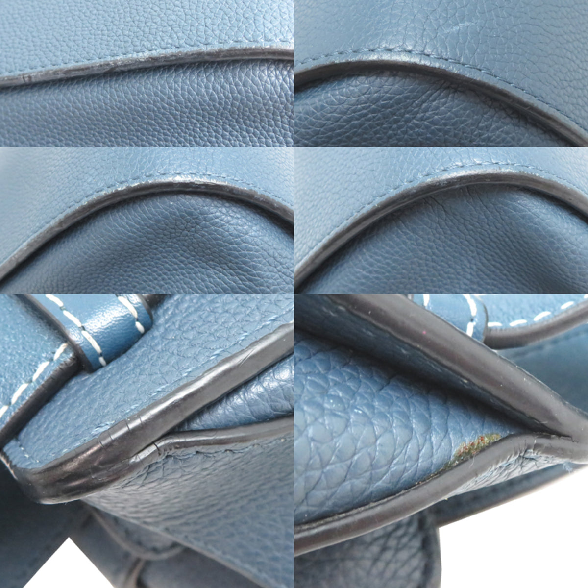 Loewe Blue Leather Handbag (Pre-Owned)