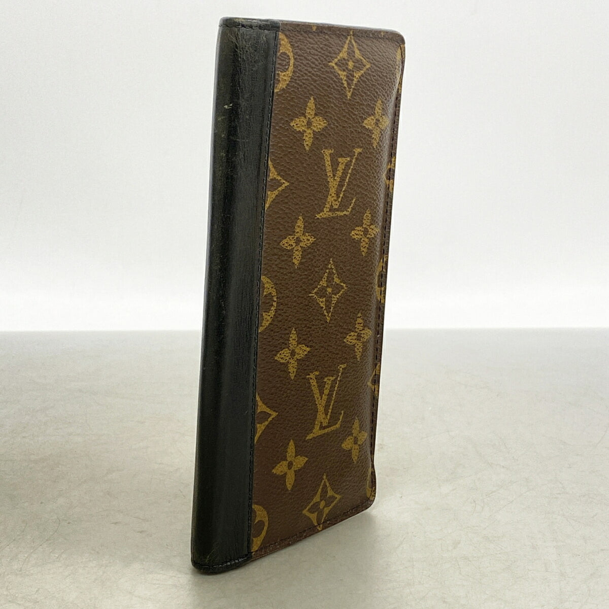 Louis Vuitton Black Brown Long Wallet (Bi-Fold) (Pre-Owned)