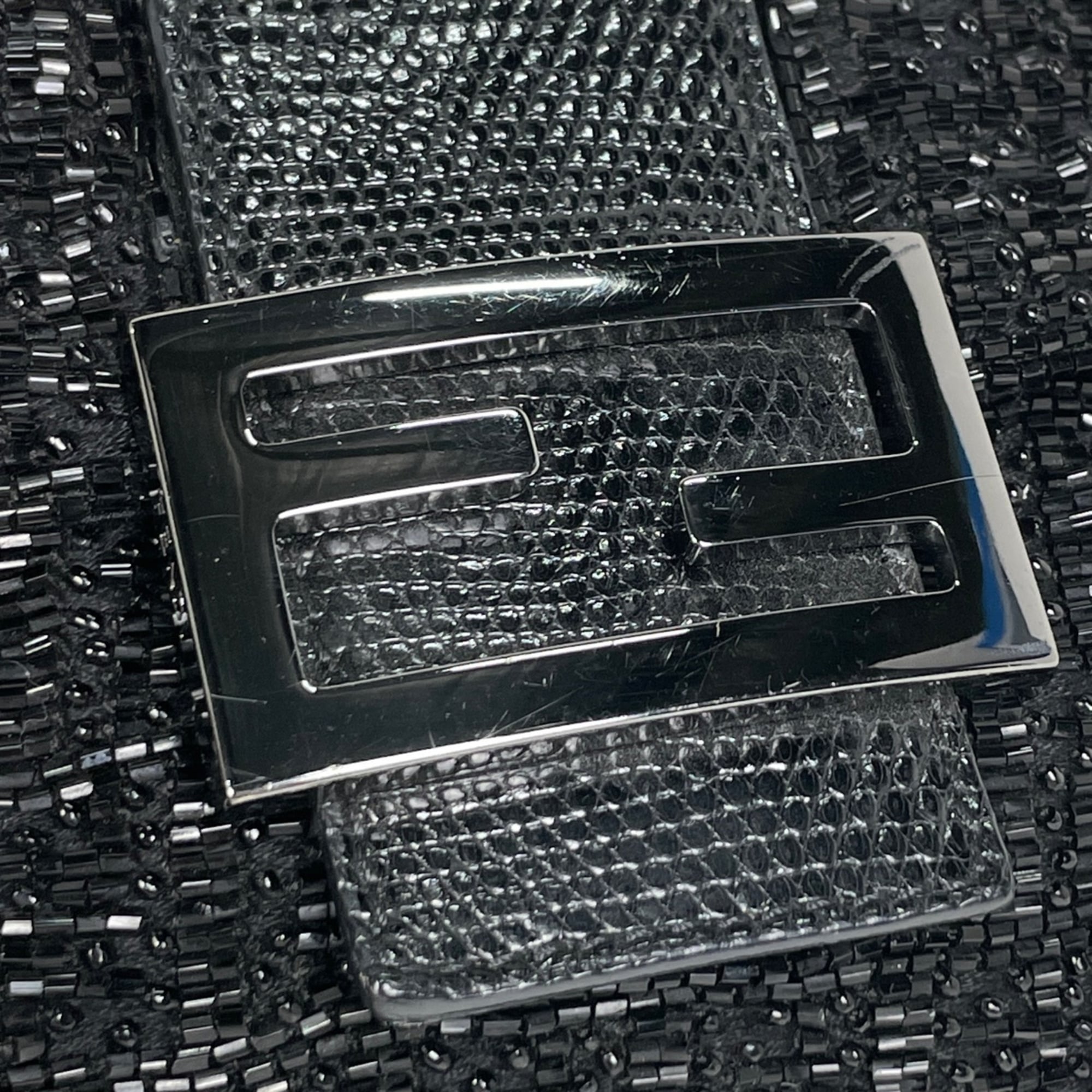 Fendi Black Beads Handbag Shoulder Bag (Pre-Owned)
