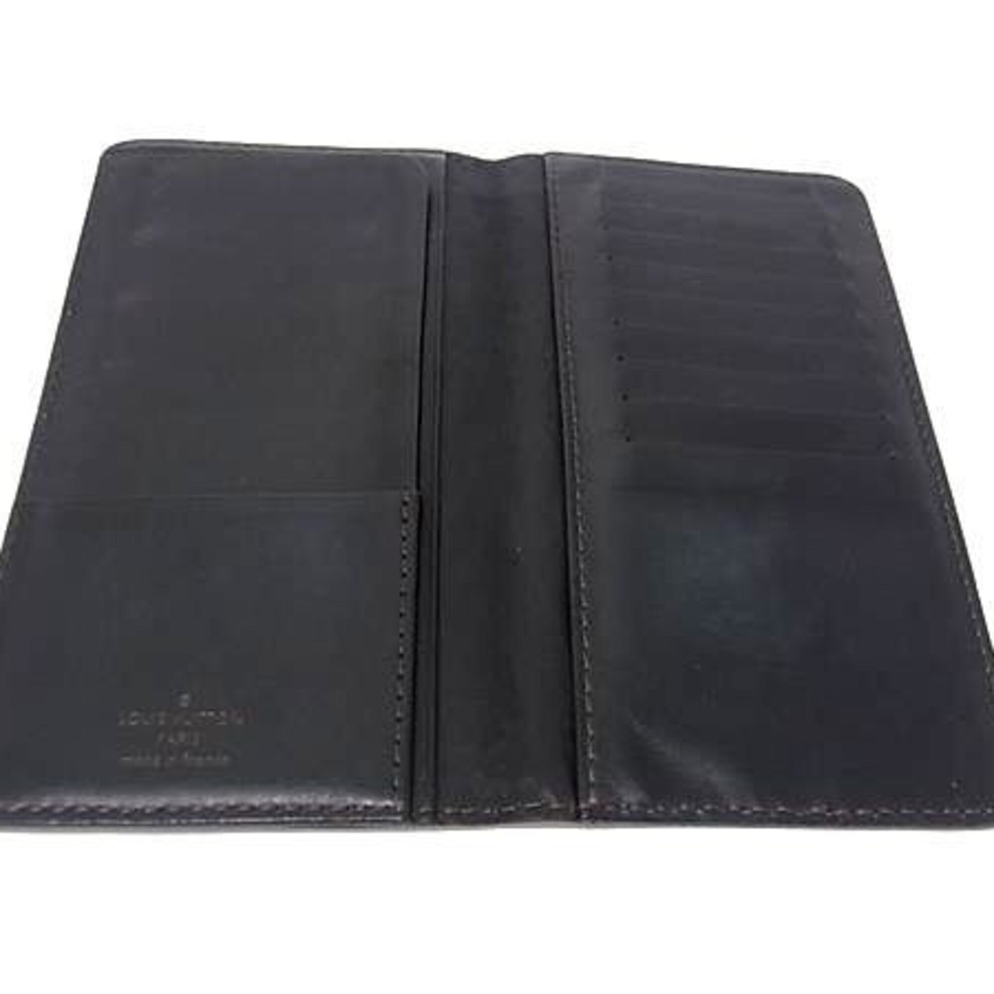 Louis Vuitton Coffee Dark Brown Utah Leather Long Wallet (Bi-Fold) (Pre-Owned)