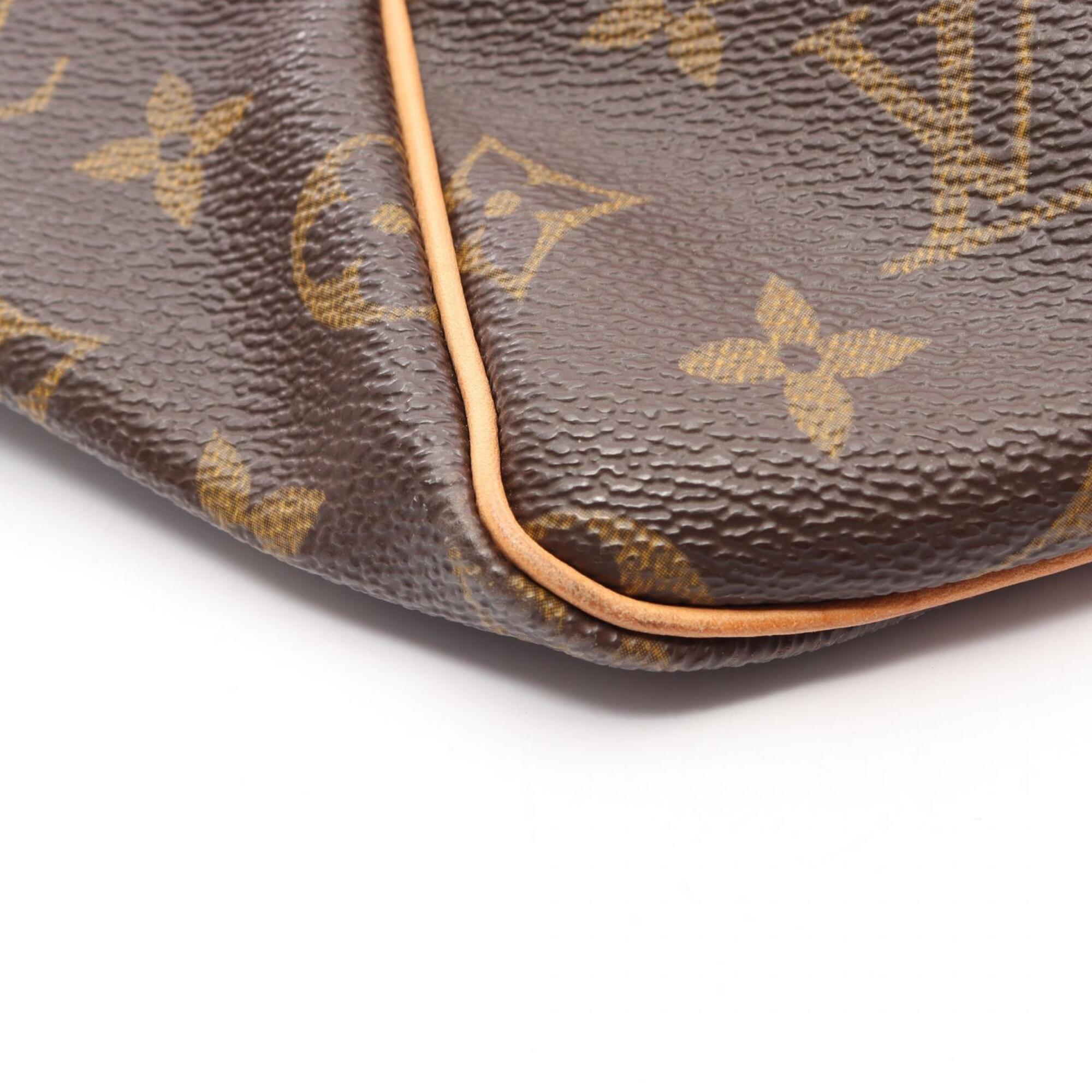 Louis Vuitton Brown Monogram Leather Boston Bag Handbag (Pre-Owned)
