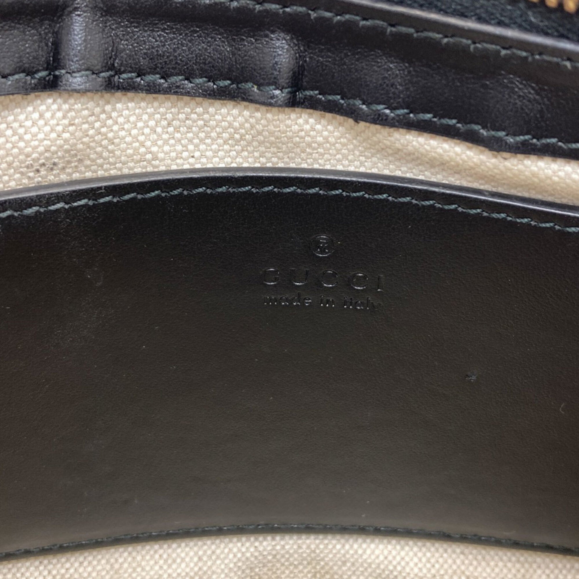 Gucci Black Leather Handbag (Pre-Owned)