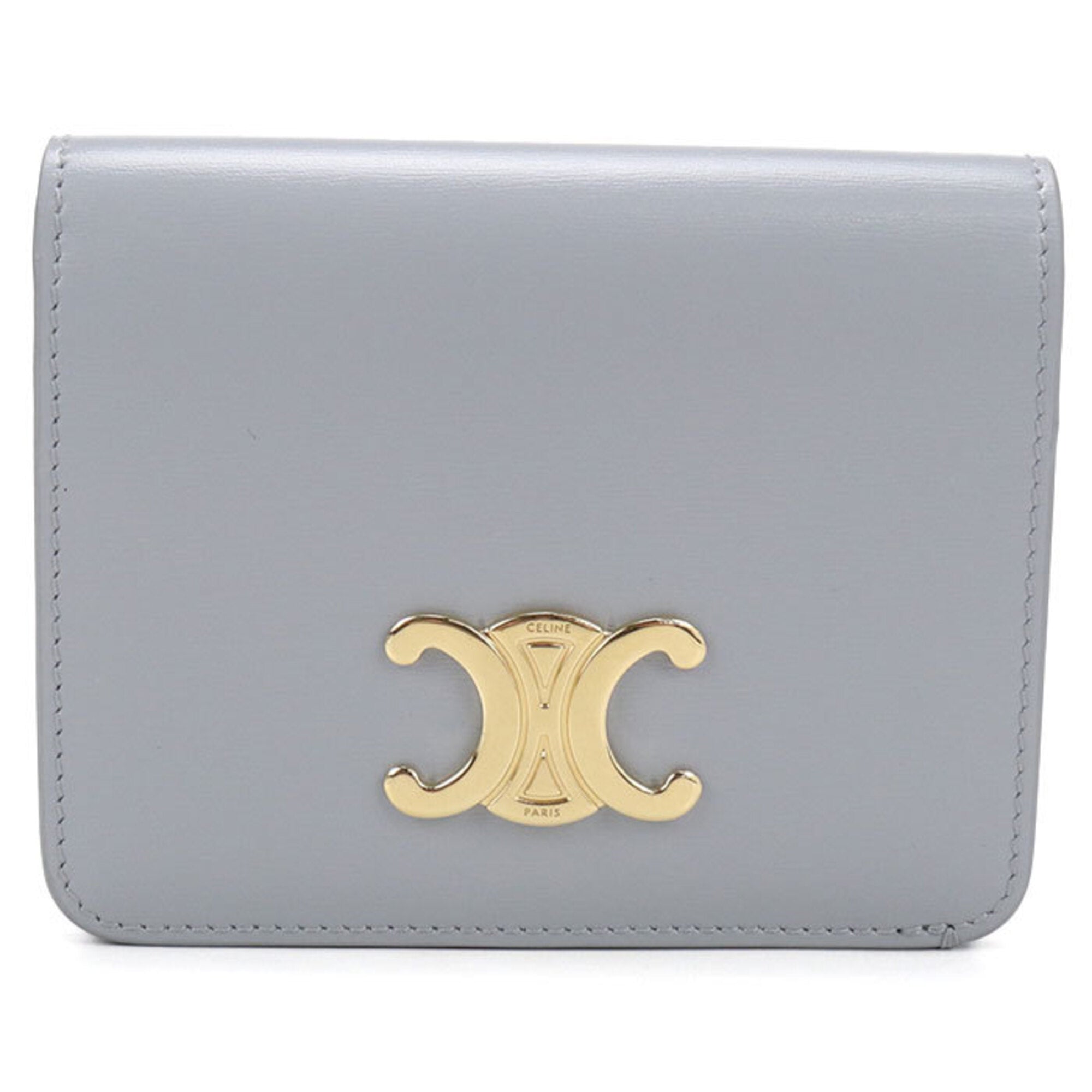 Celine Blue Leather Wallet (Bi-Fold) (Pre-Owned)