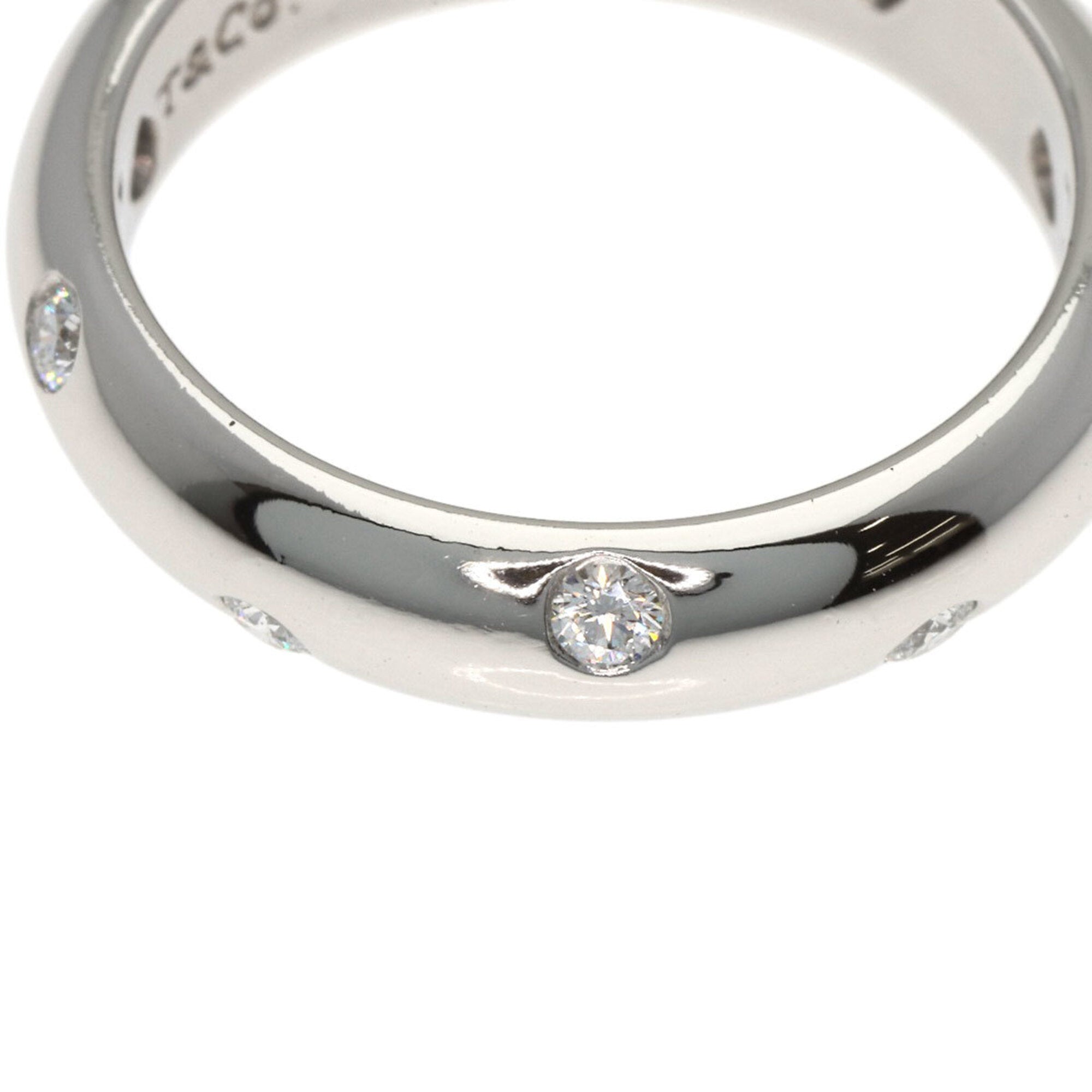Tiffany Silver Platinum 950 Band Ring (Pre-Owned)