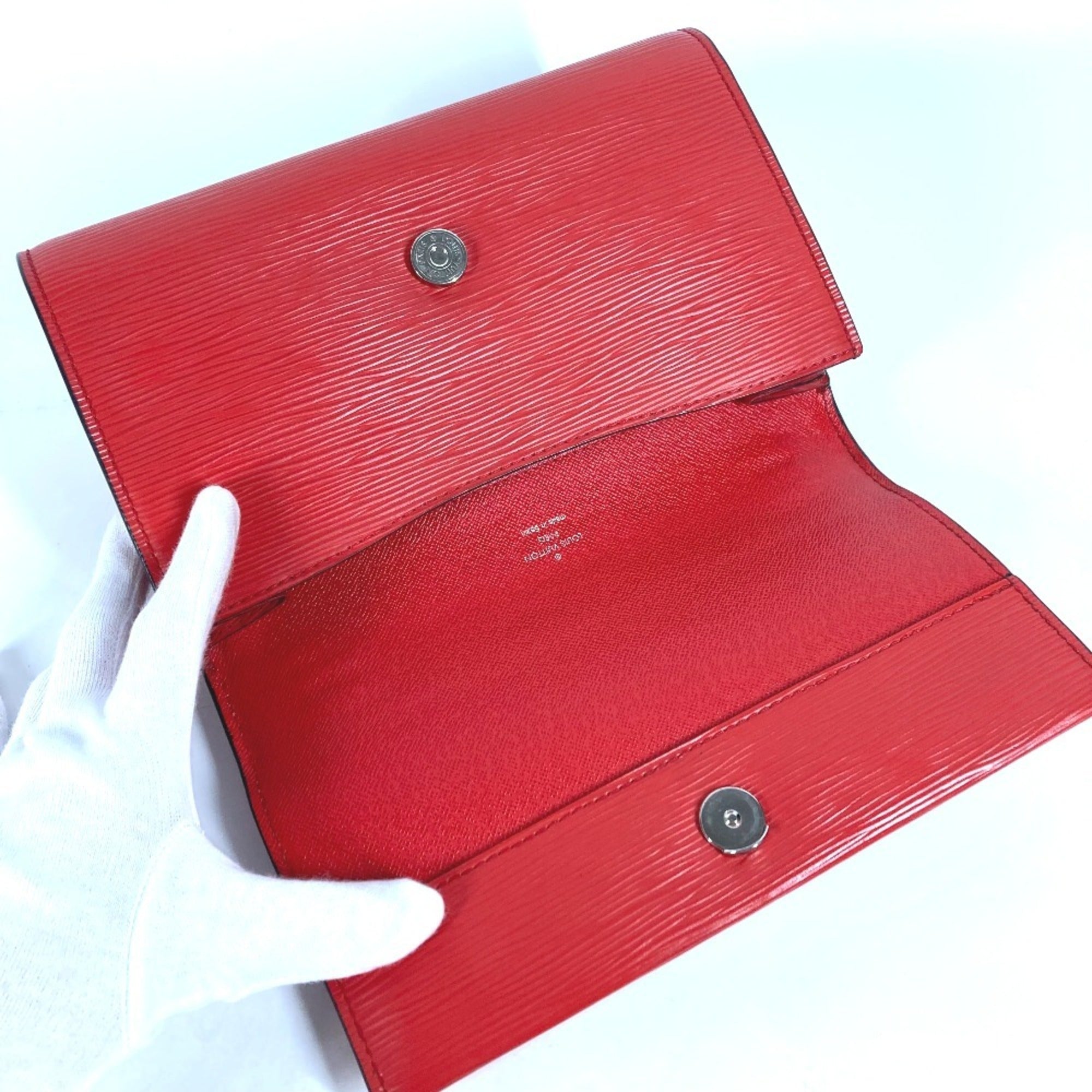 Louis Vuitton Epi Coquelicots Red Color Epi Leather Clutch Bag Handbag Shoulder Bag (Pre-Owned)