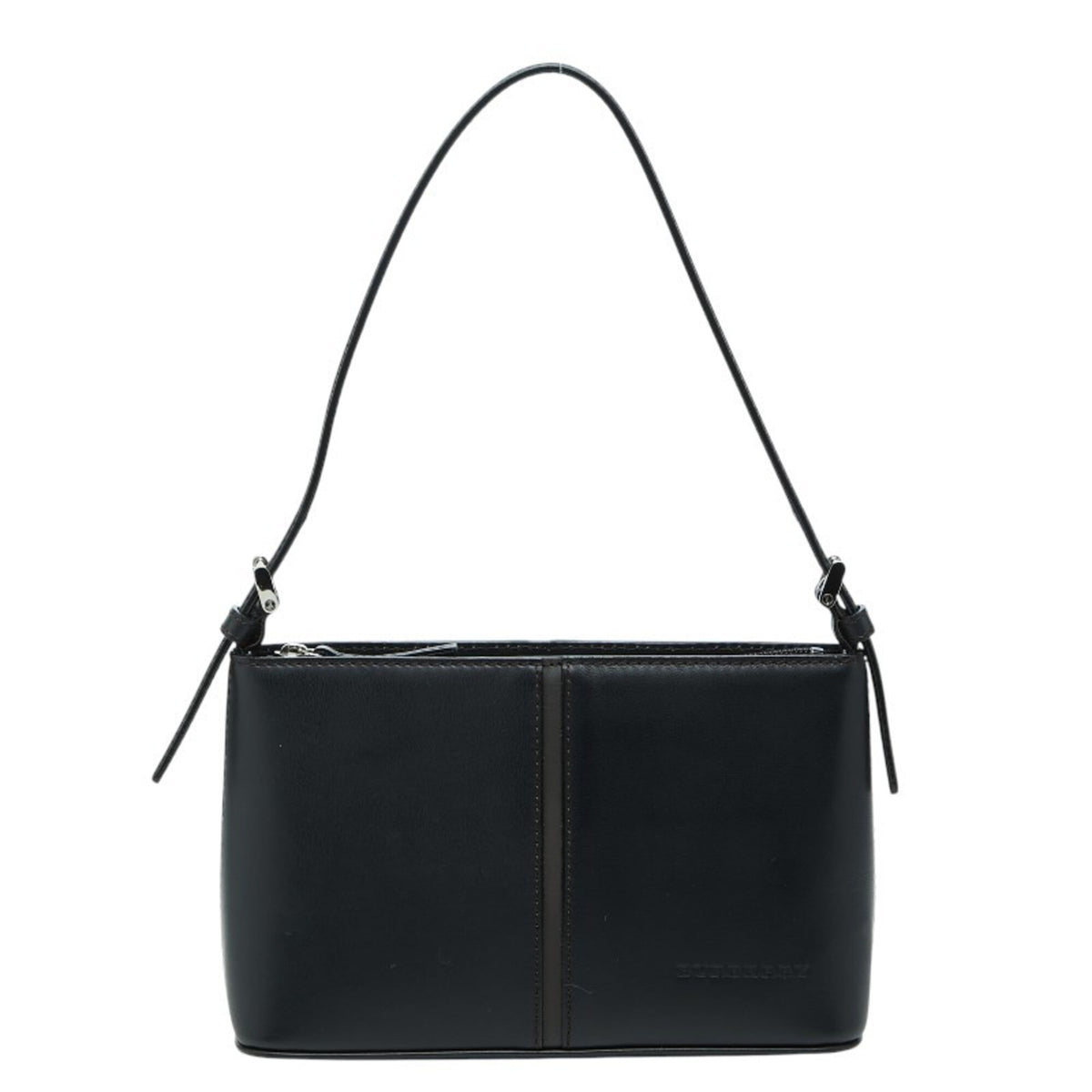 Burberry Black Leather Shoulder Bag (Pre-Owned)