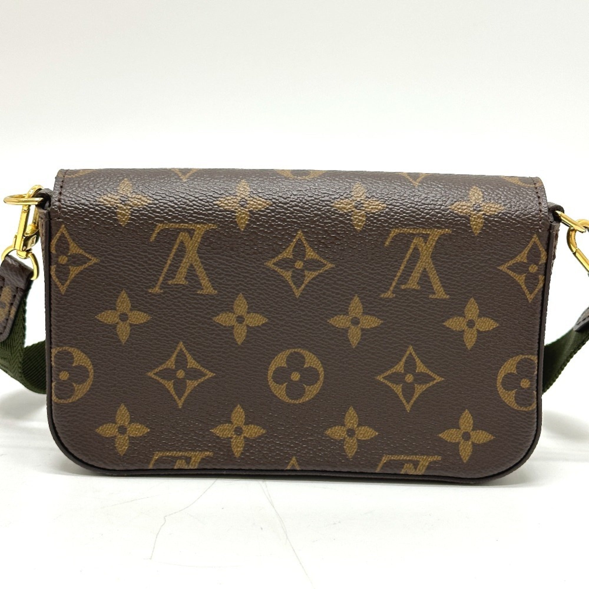 Louis Vuitton Monogram Brown Monogram Pochette Shoulder Bag (Pre-Owned)