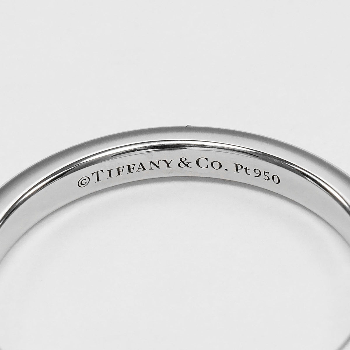 Tiffany Platinum 950 Band Ring (Pre-Owned)