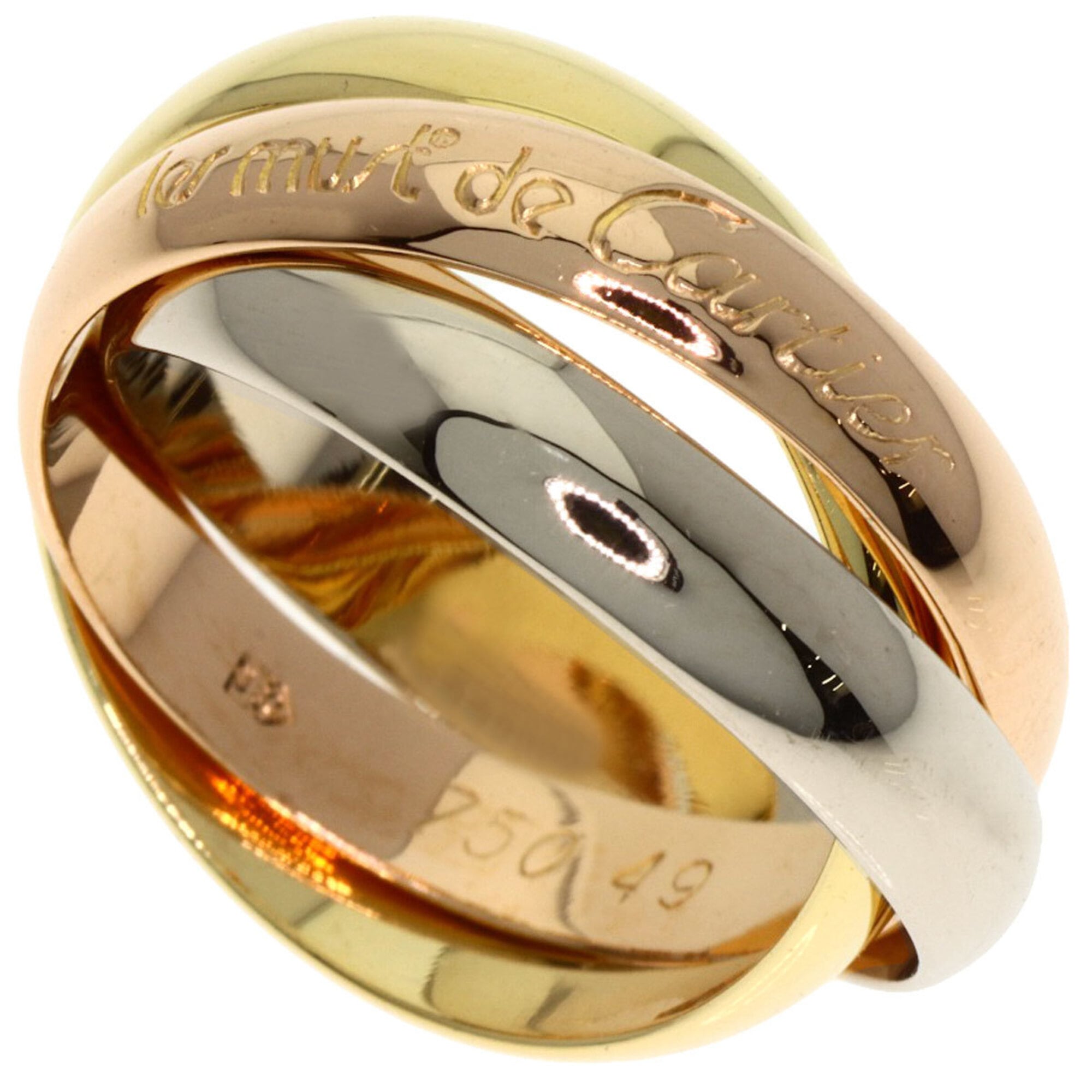Cartier Yellow Gold (18K) Pink Gold (18K) White Gold (18K) Band Ring (Pre-Owned)