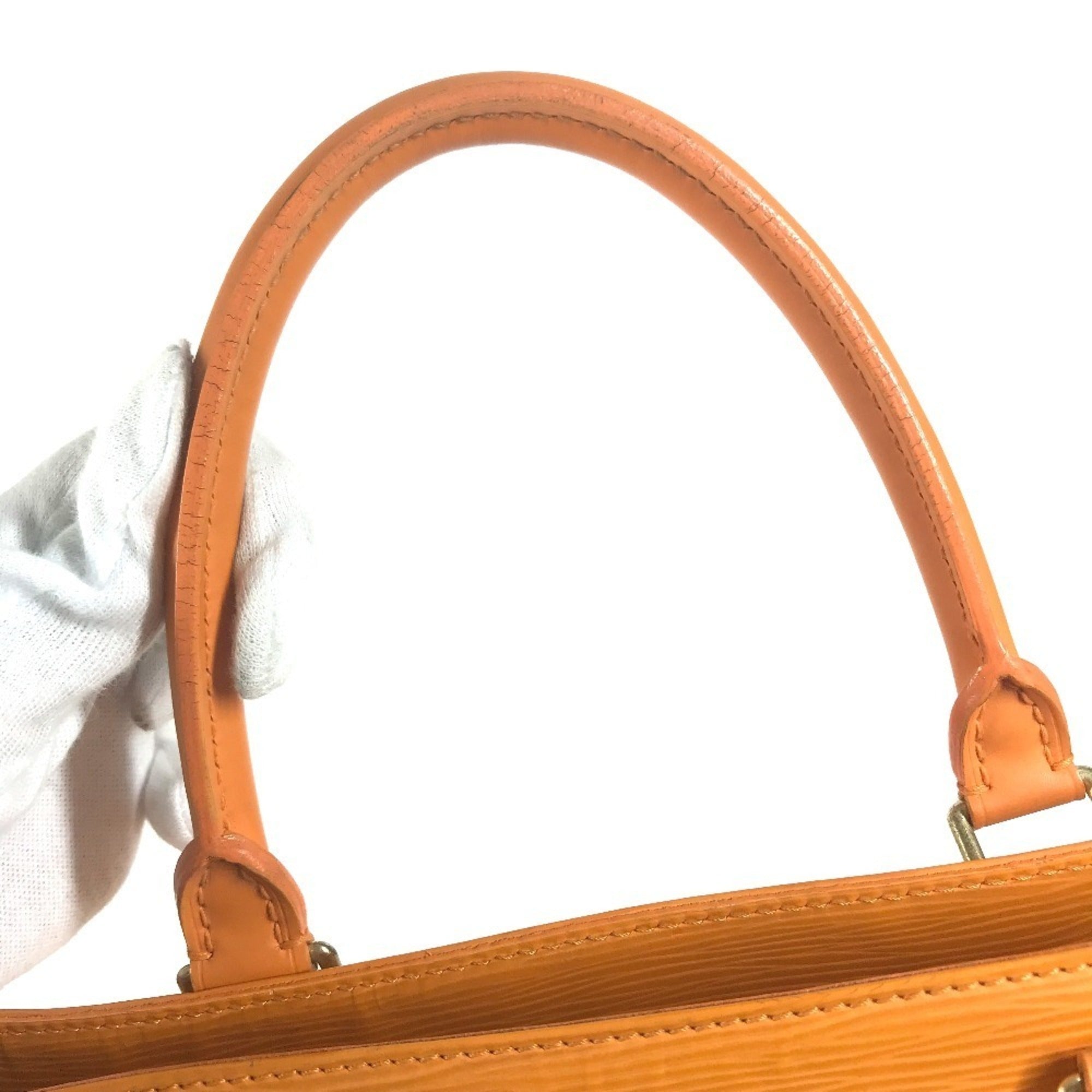 Louis Vuitton Galle Mandarin Orange Epi Leather Handbag Tote Bag (Pre-Owned)