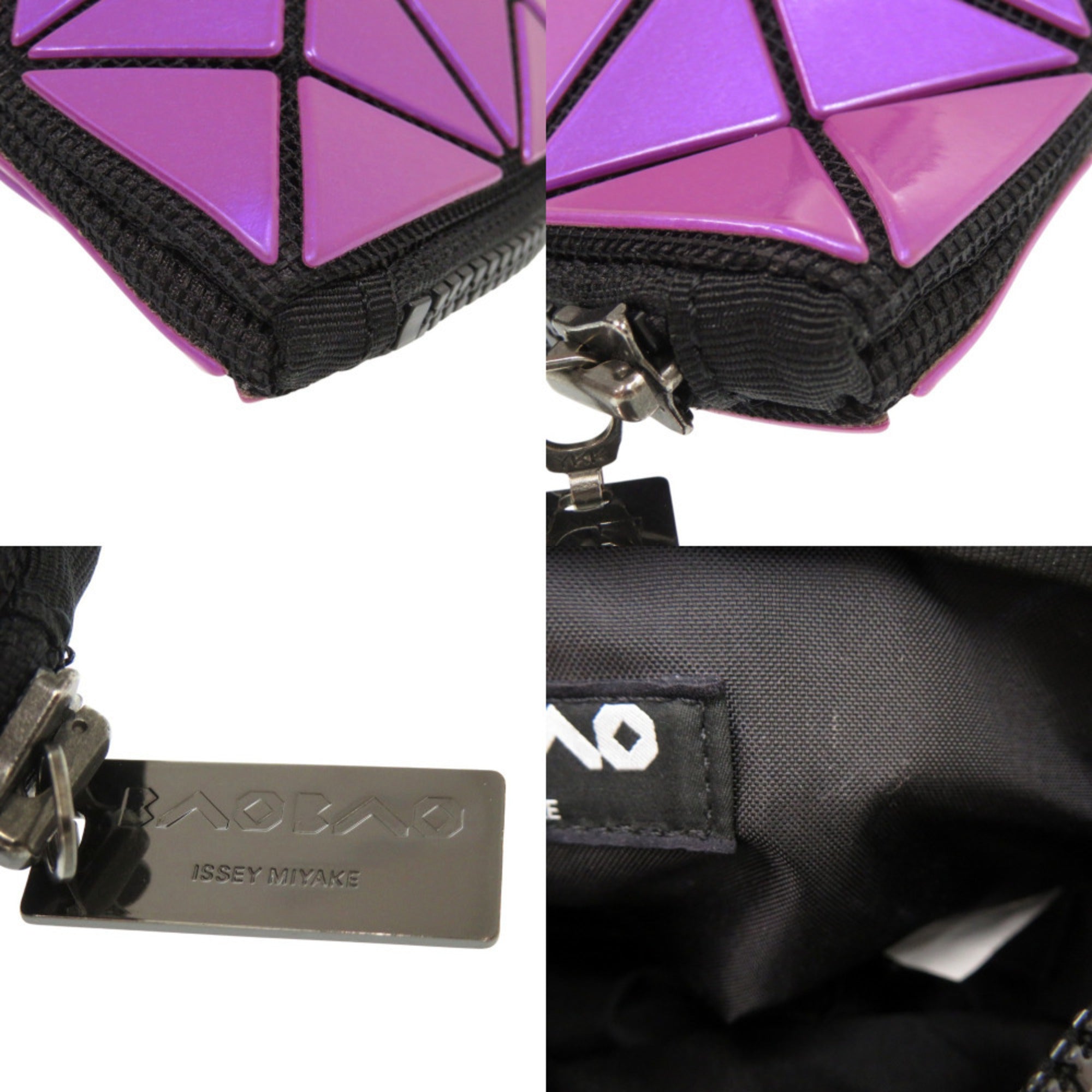 Issey Miyake Purple Pvc Pouch (Pre-Owned)