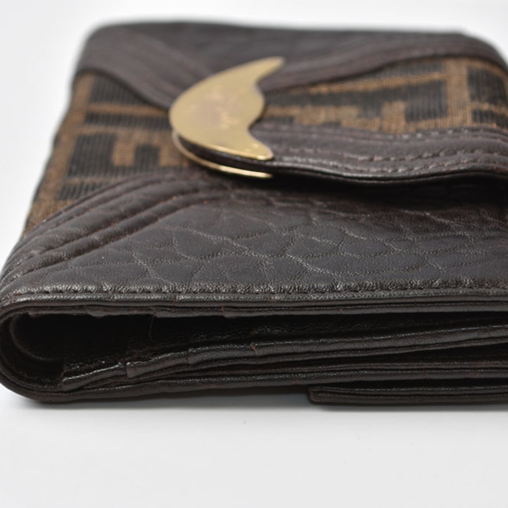 Fendi Brown Leather Wallet (Bi-Fold) (Pre-Owned)