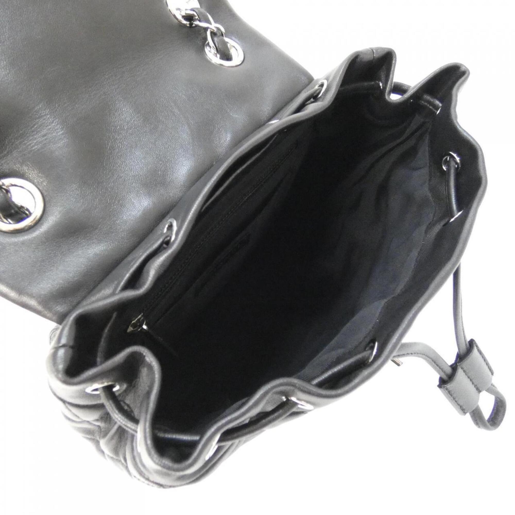 Chanel Black Leather Backpack (Pre-Owned)